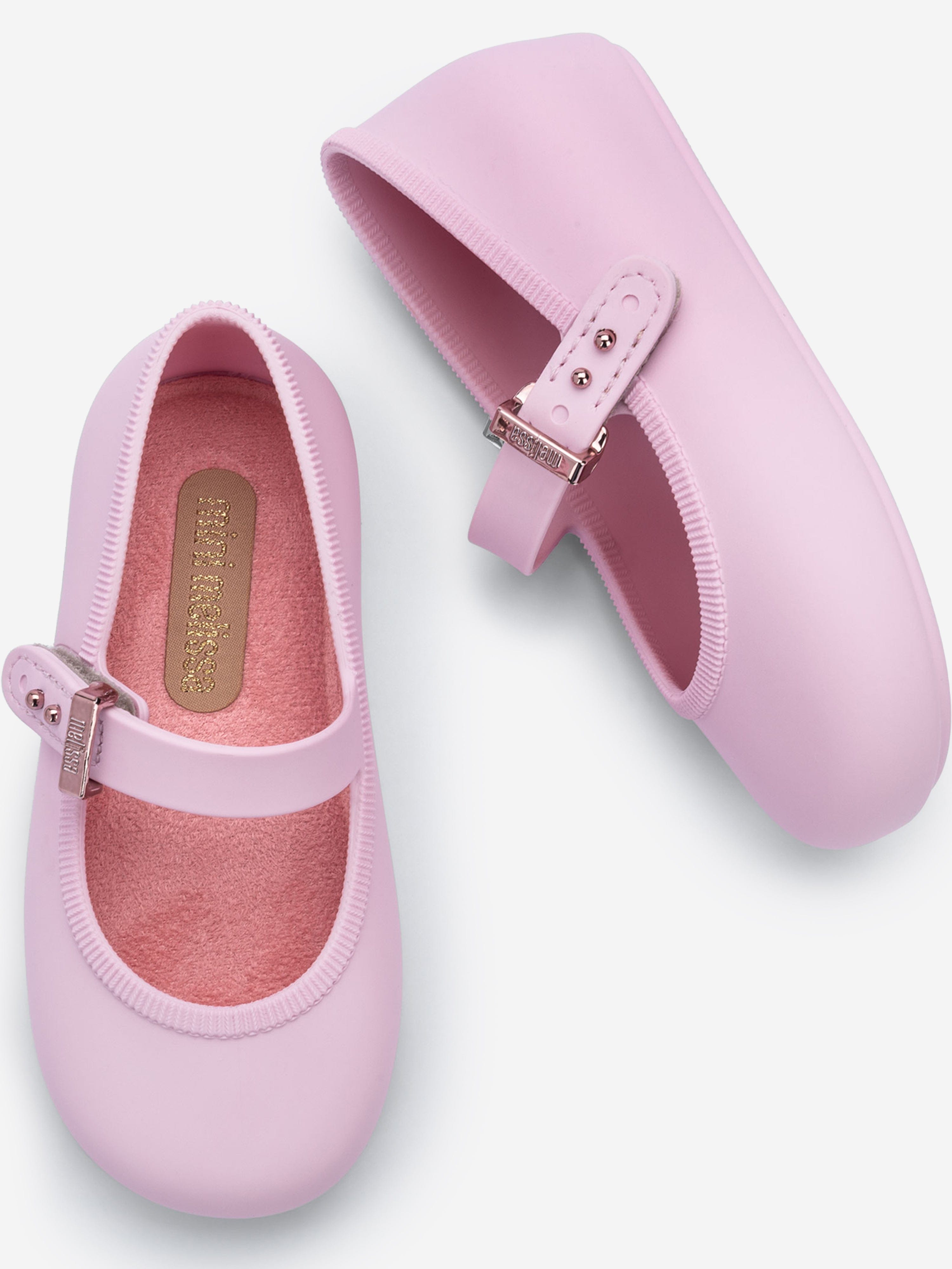 Mini Melissa Girls Soft Ballerinas in Pink