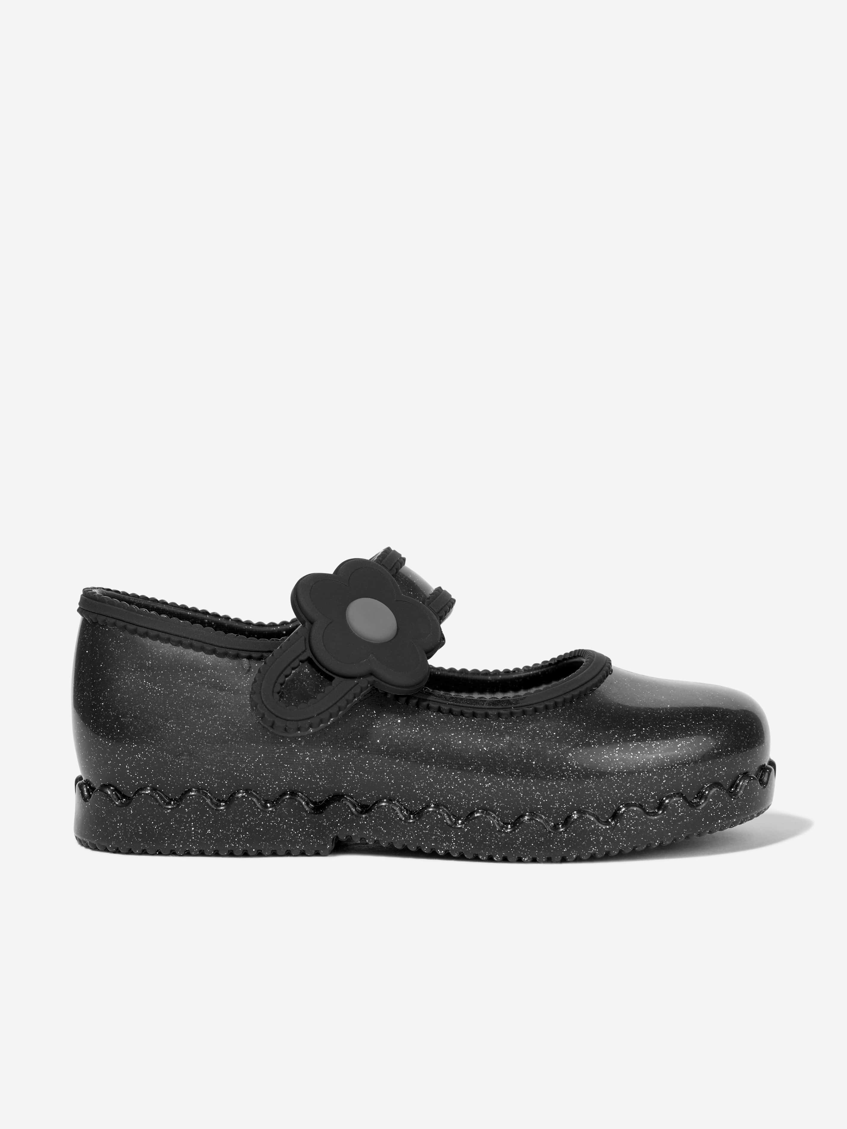 Mini Melissa Girls Hip Ballerinas in Black