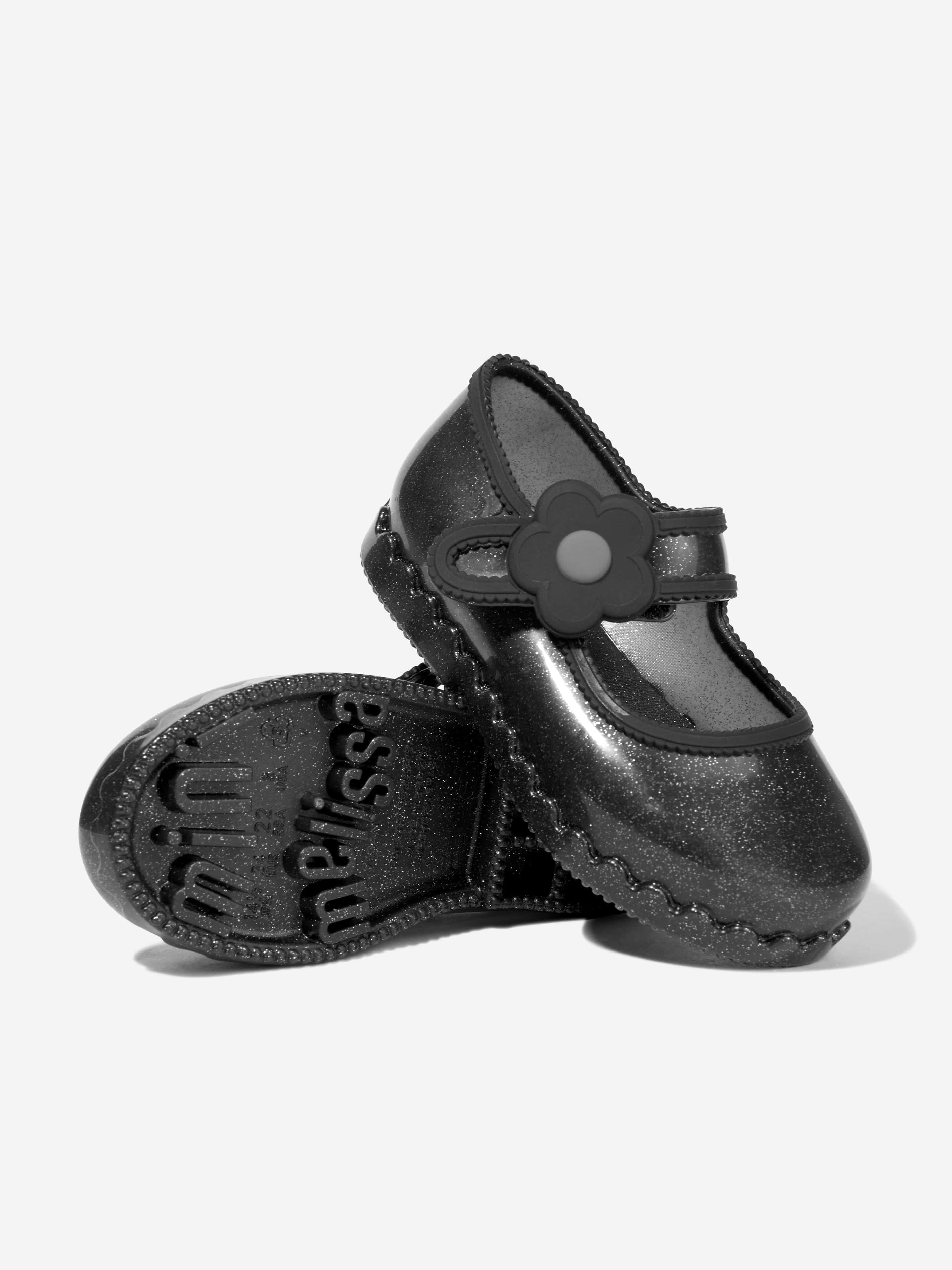 Mini Melissa Girls Hip Ballerinas in Black