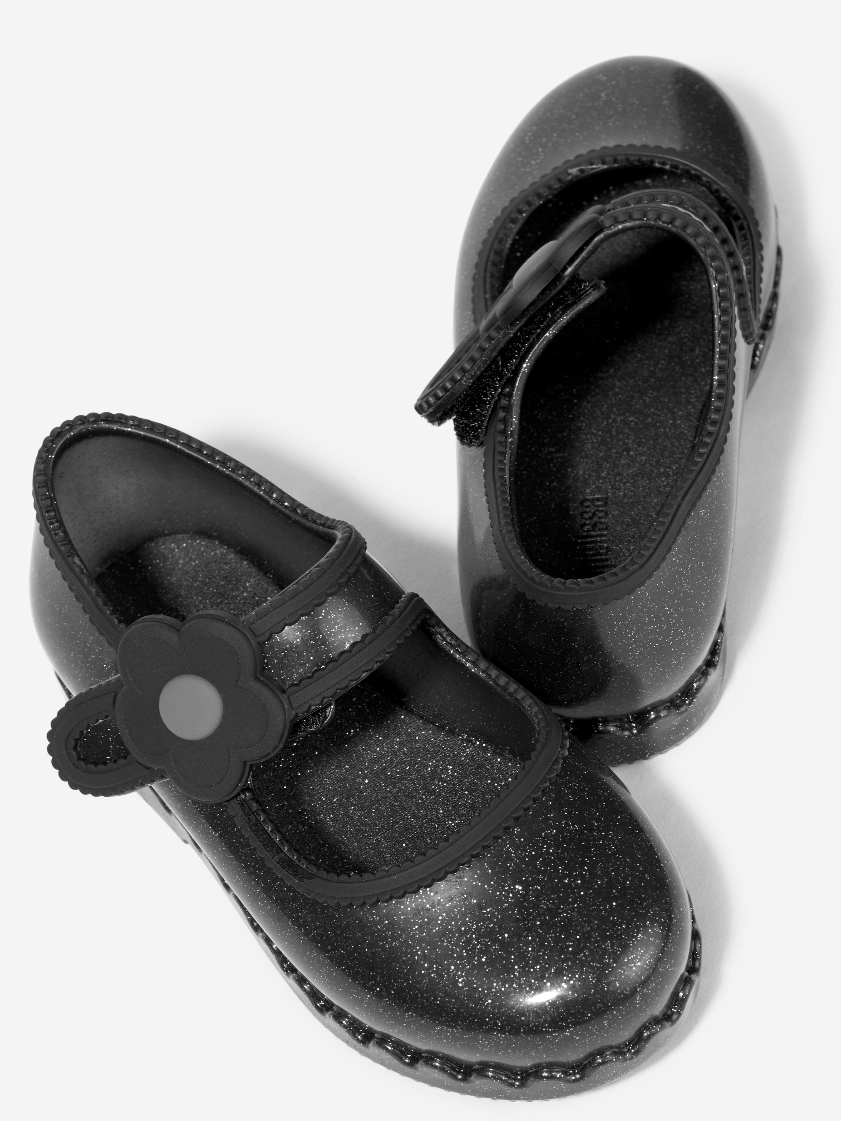 Mini Melissa Girls Hip Ballerinas in Black