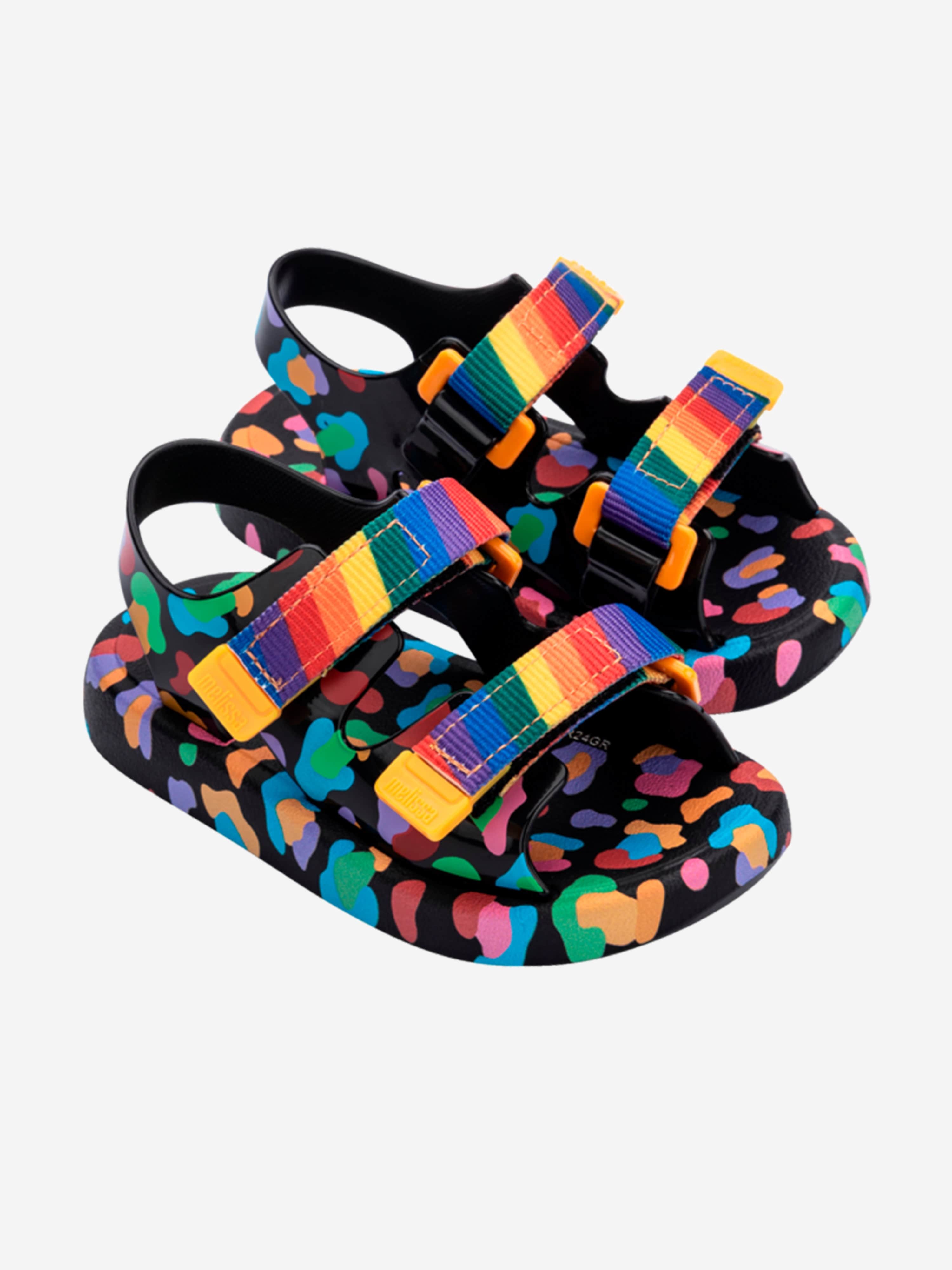 Mini Melissa Girls Mix Sandals in Black