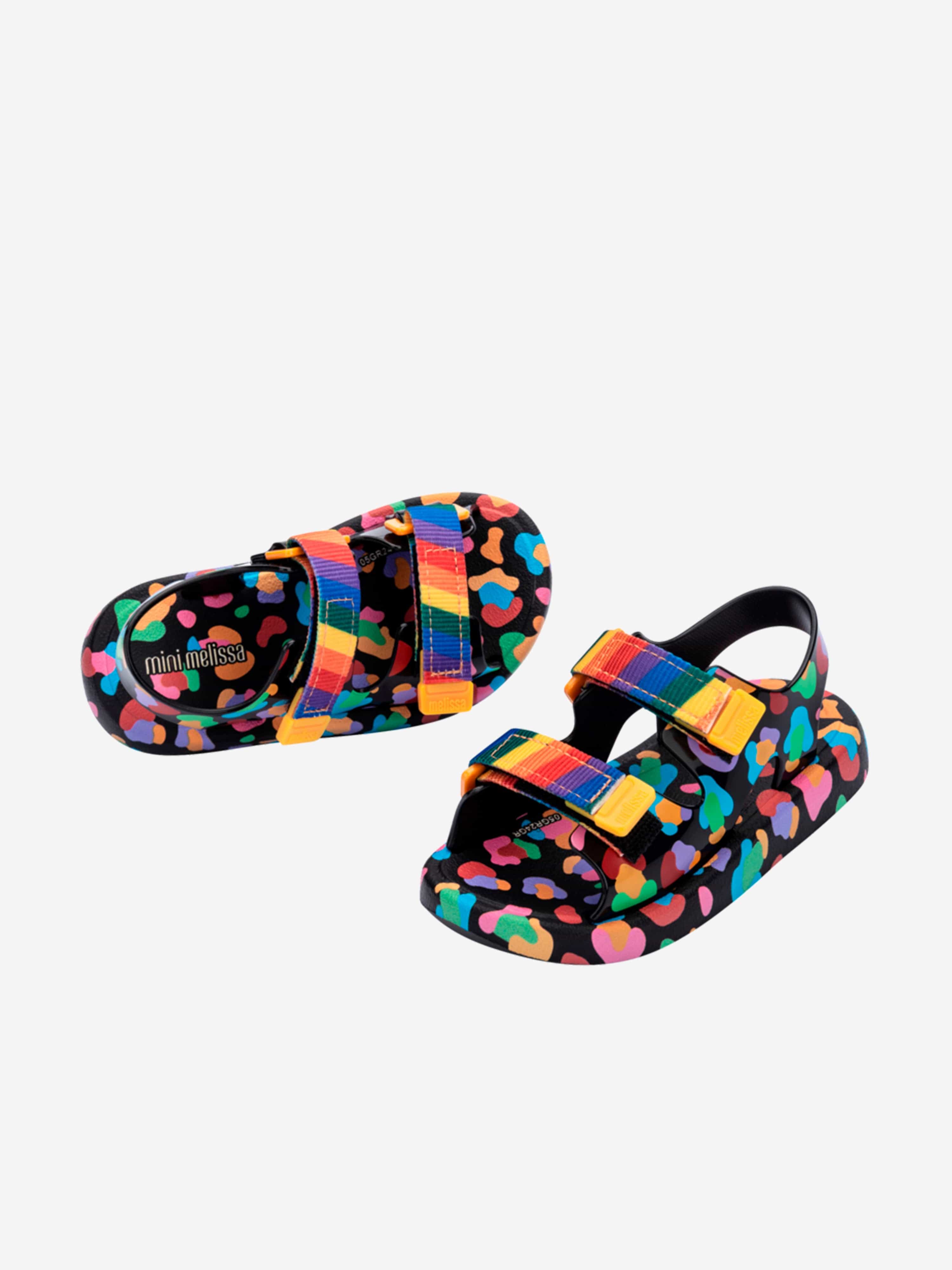 Mini Melissa Girls Mix Sandals in Black