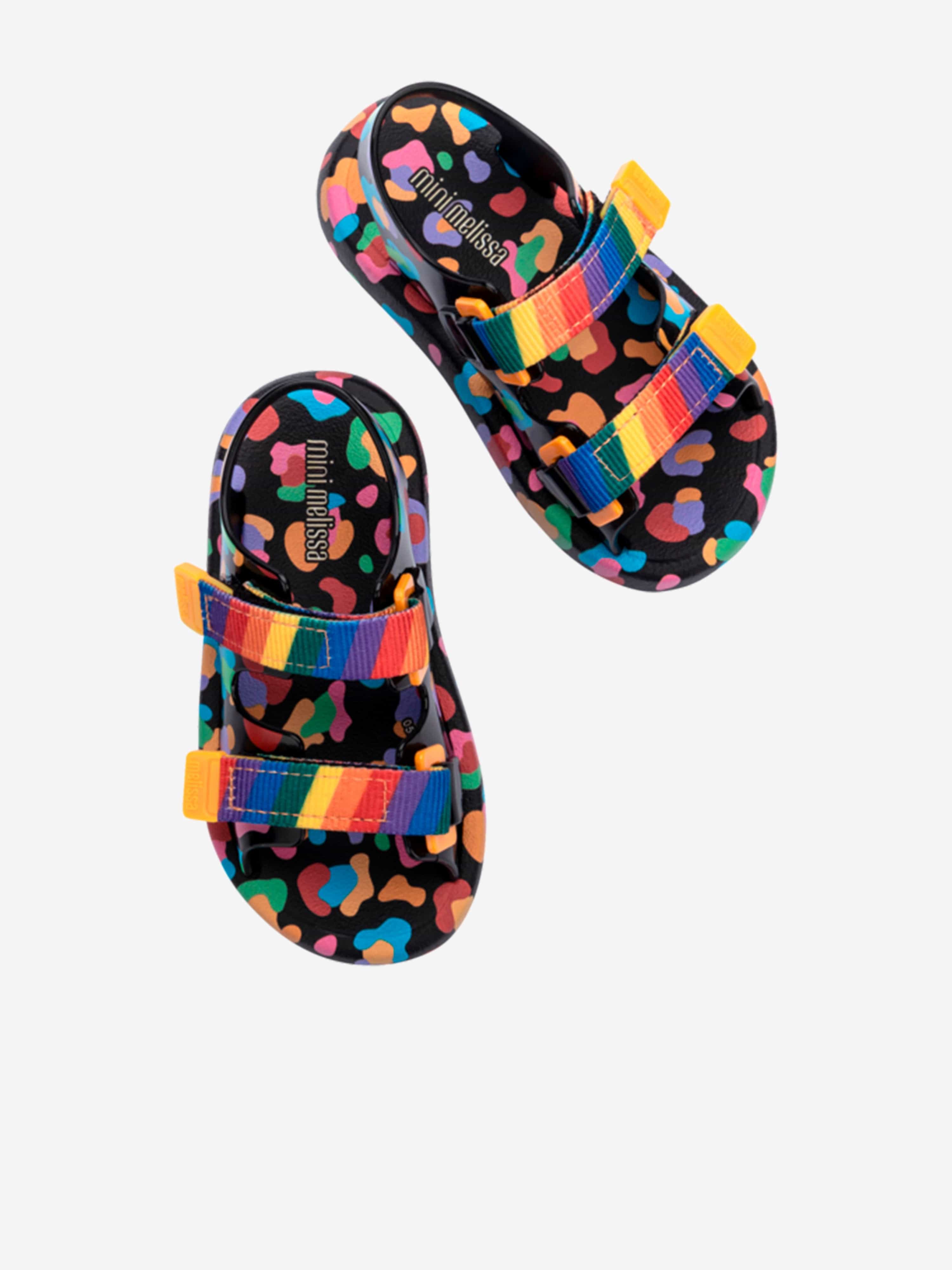 Mini Melissa Girls Mix Sandals in Black