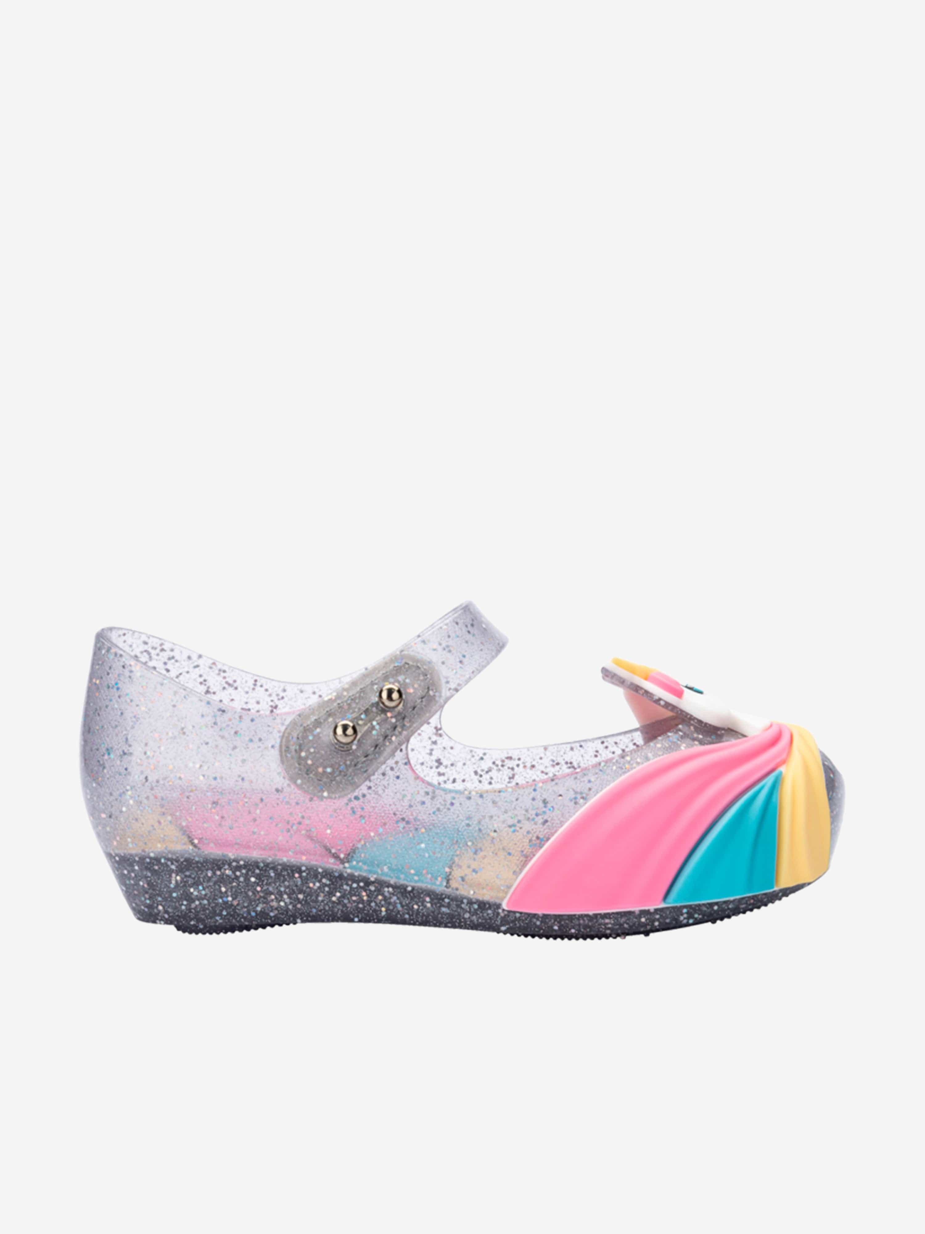 Mini Melissa Girls Unicorn Ballerinas in Multicolour