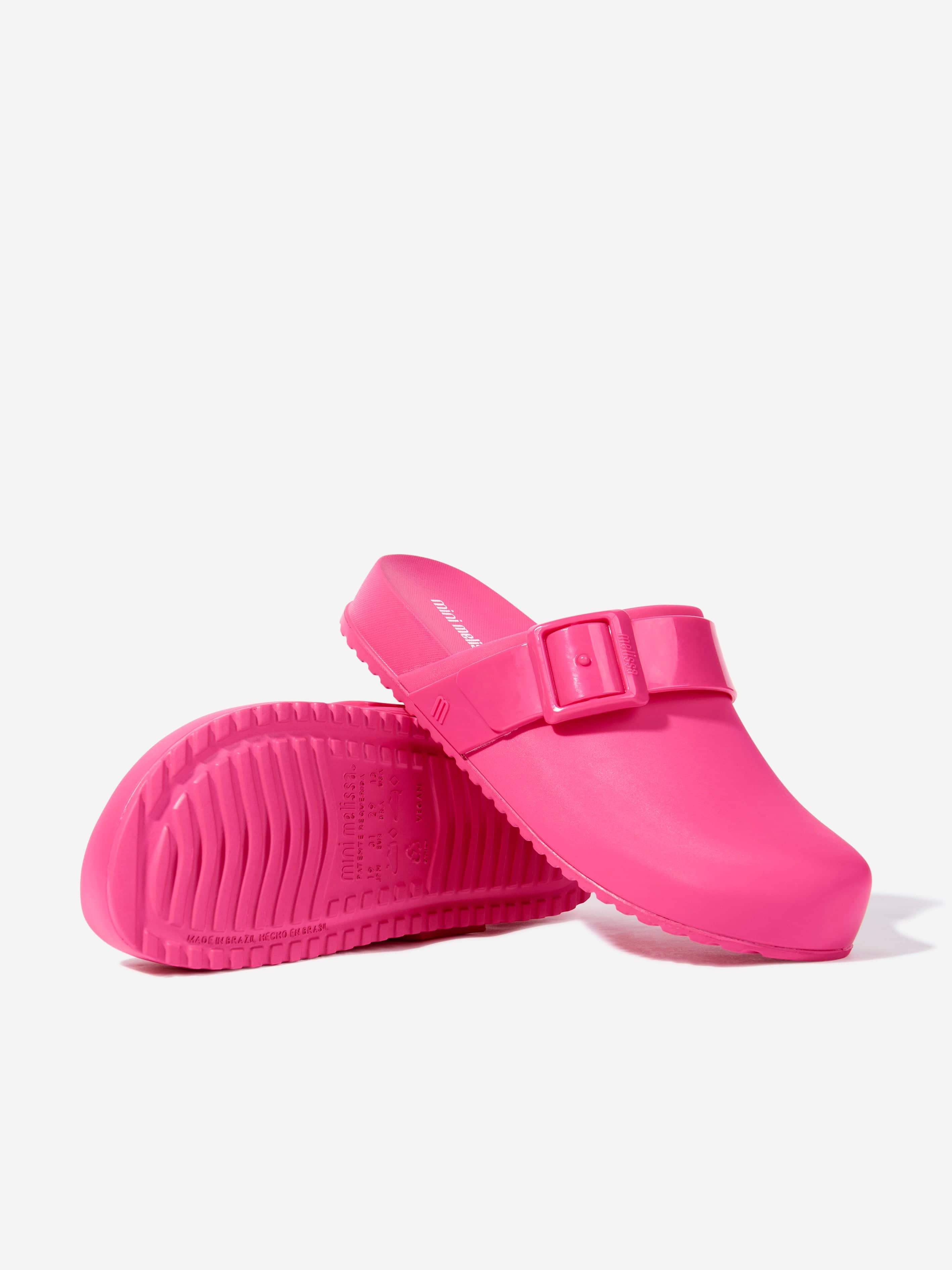 Mini Melissa Girls Cozy Clogs in Pink