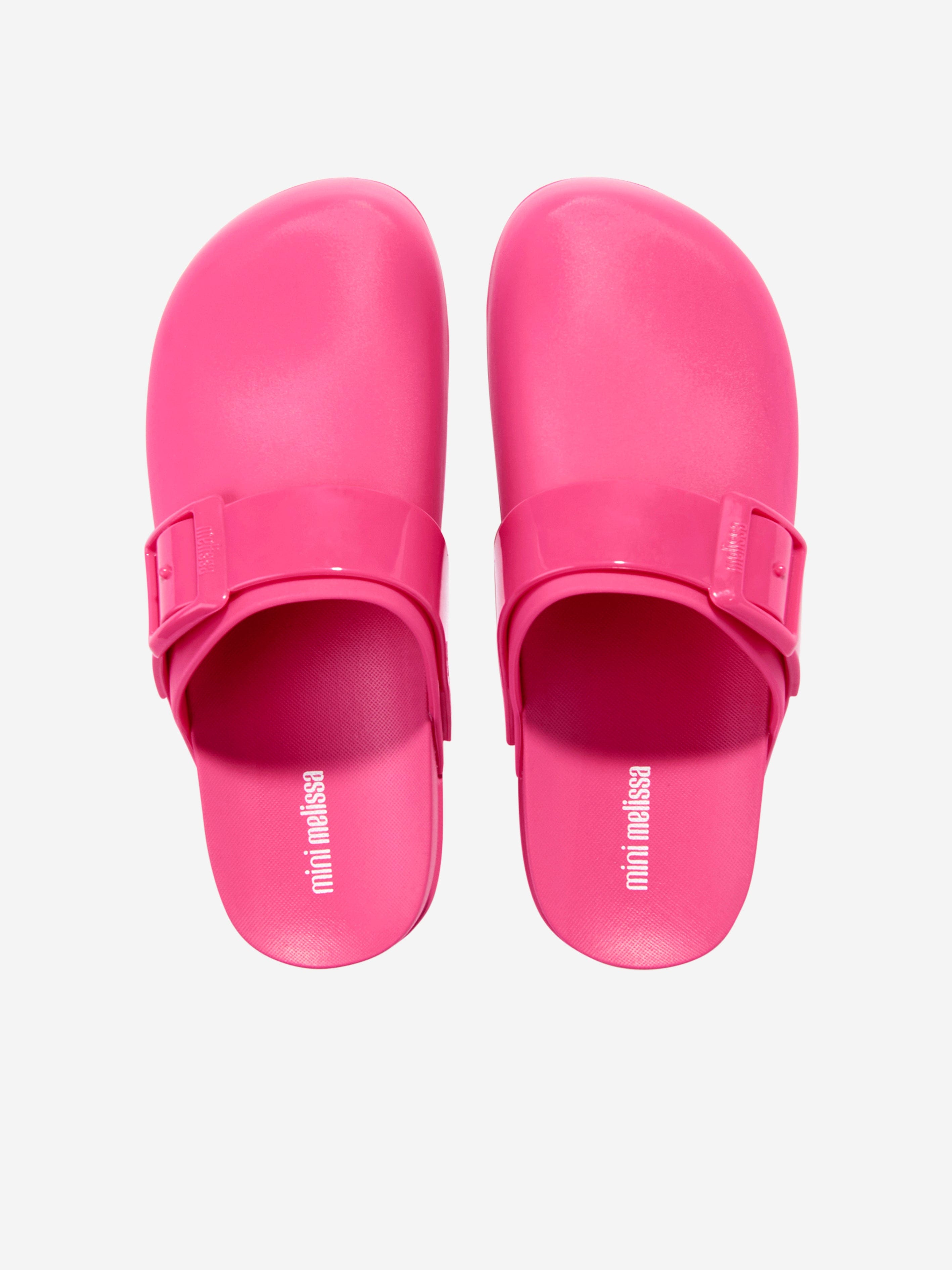 Mini Melissa Girls Cozy Clogs in Pink