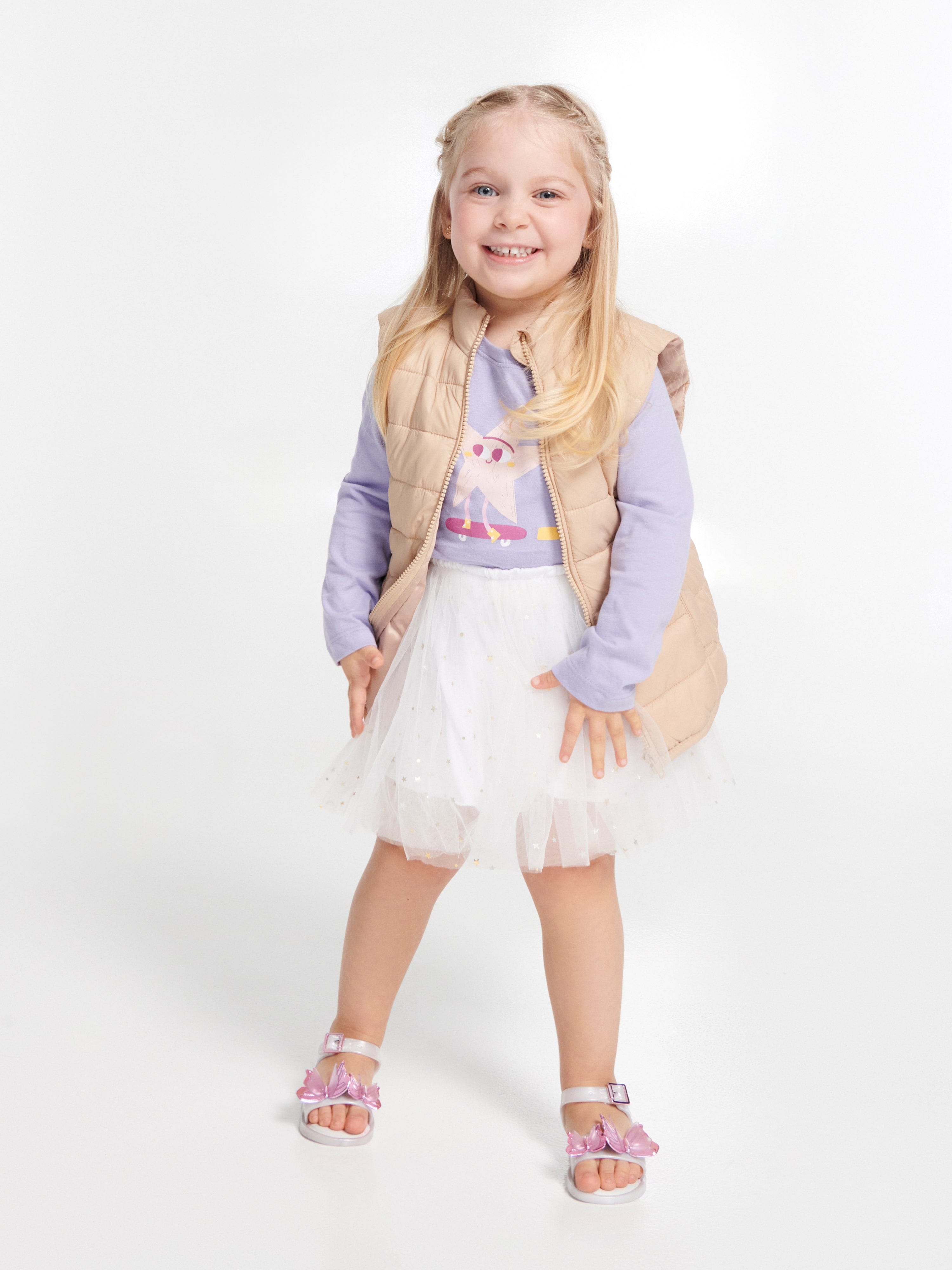 Mini Melissa Girls Fly III Sandals in White