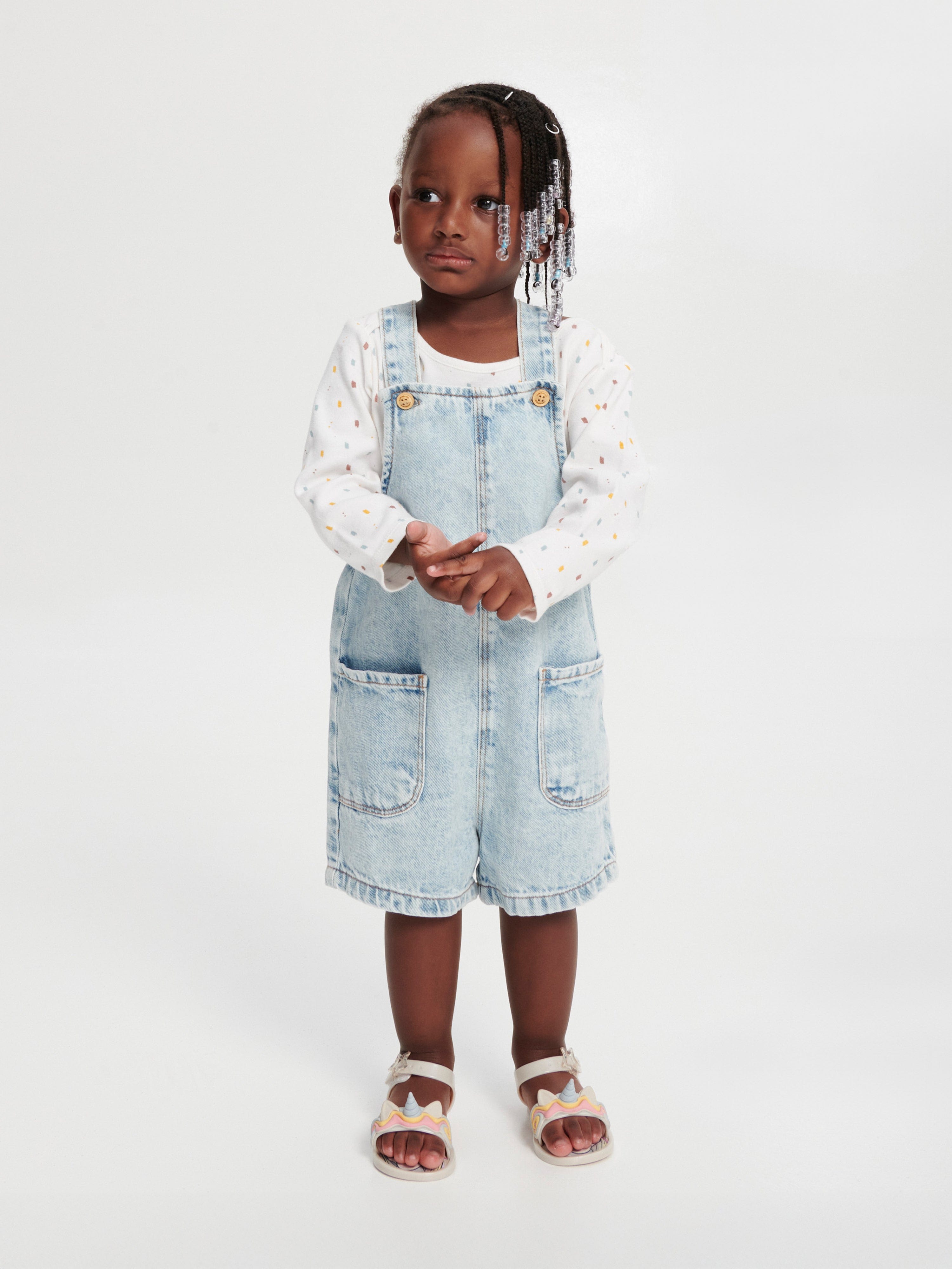 Mini Melissa Girls Mar Unicorn Sandals in Beige