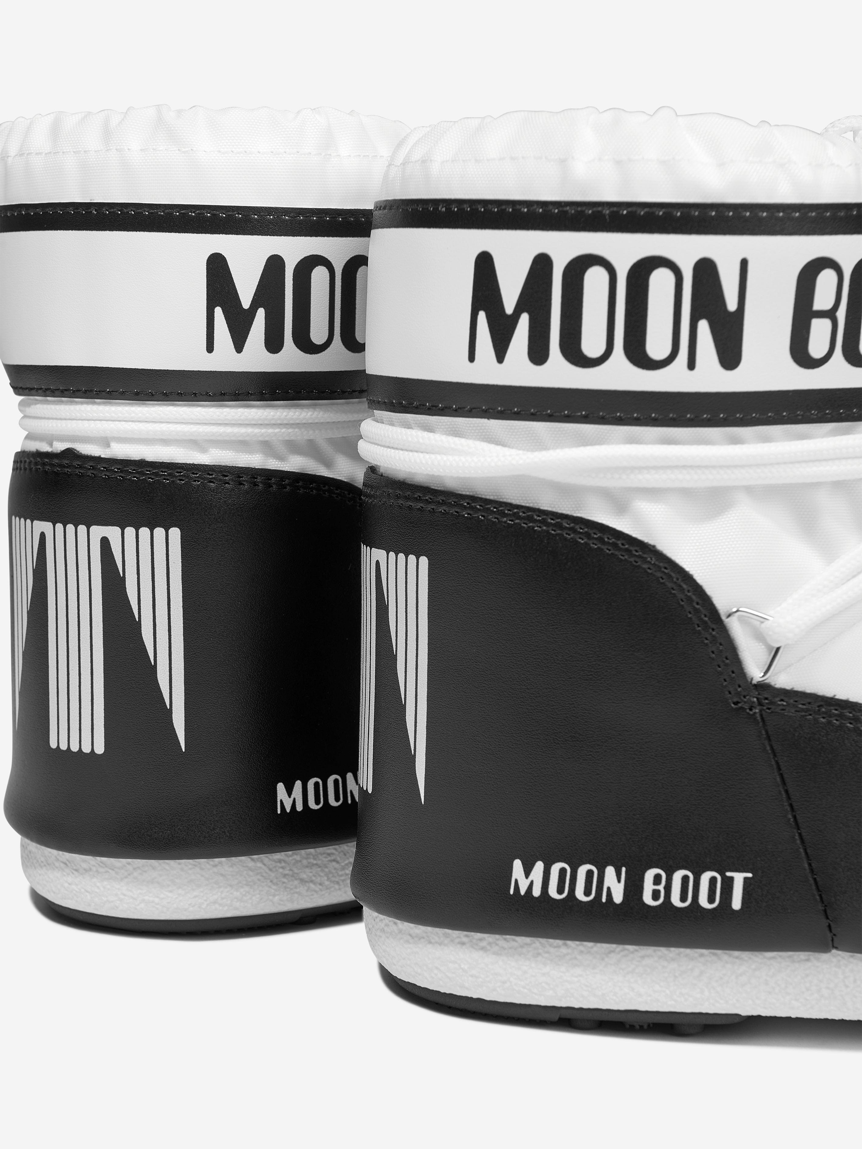 Moon Boot Kids Icon Low Nylon Snow Boots in White