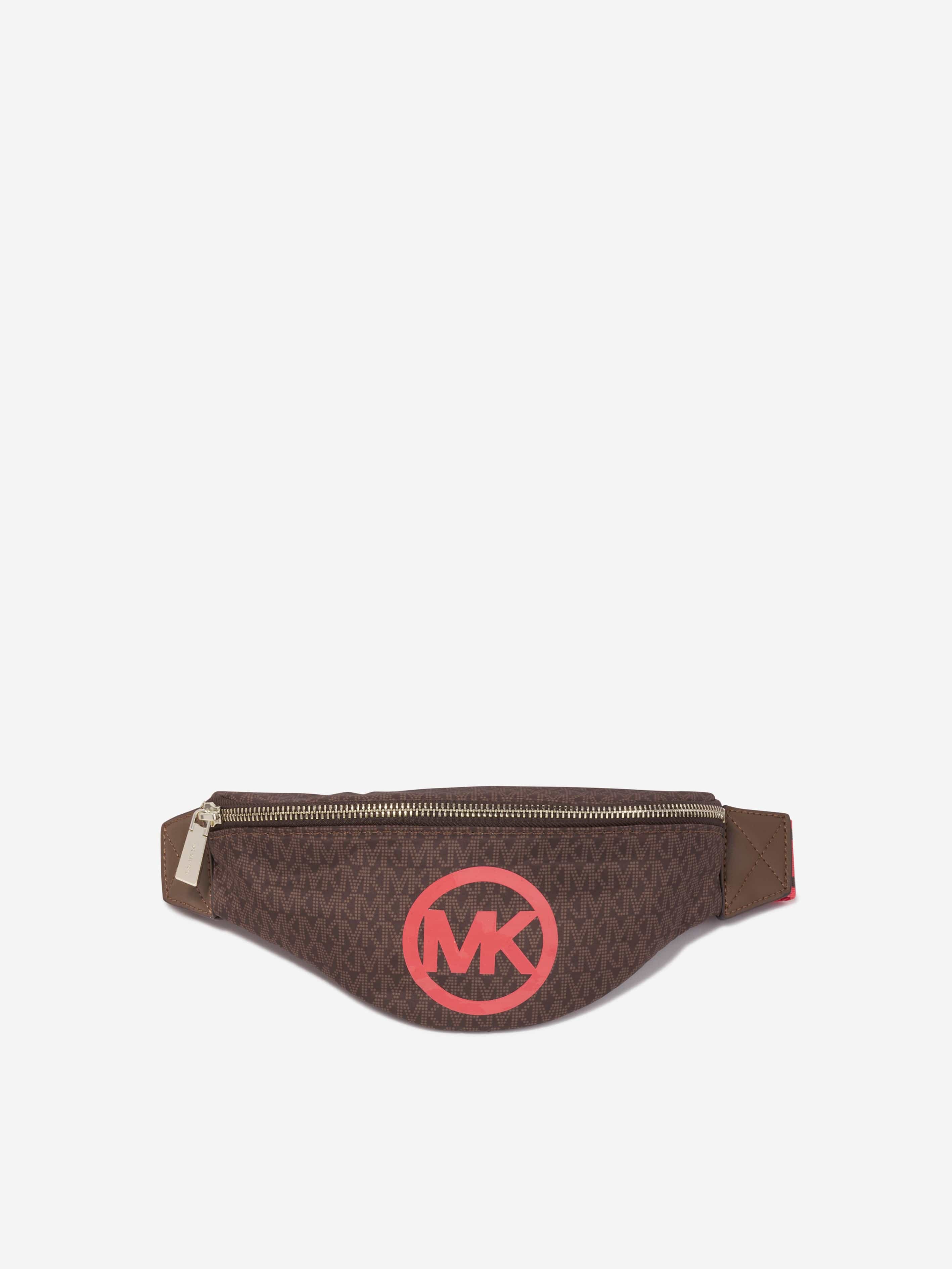 Michael Kors Girls Logo Belt Bag in Brown