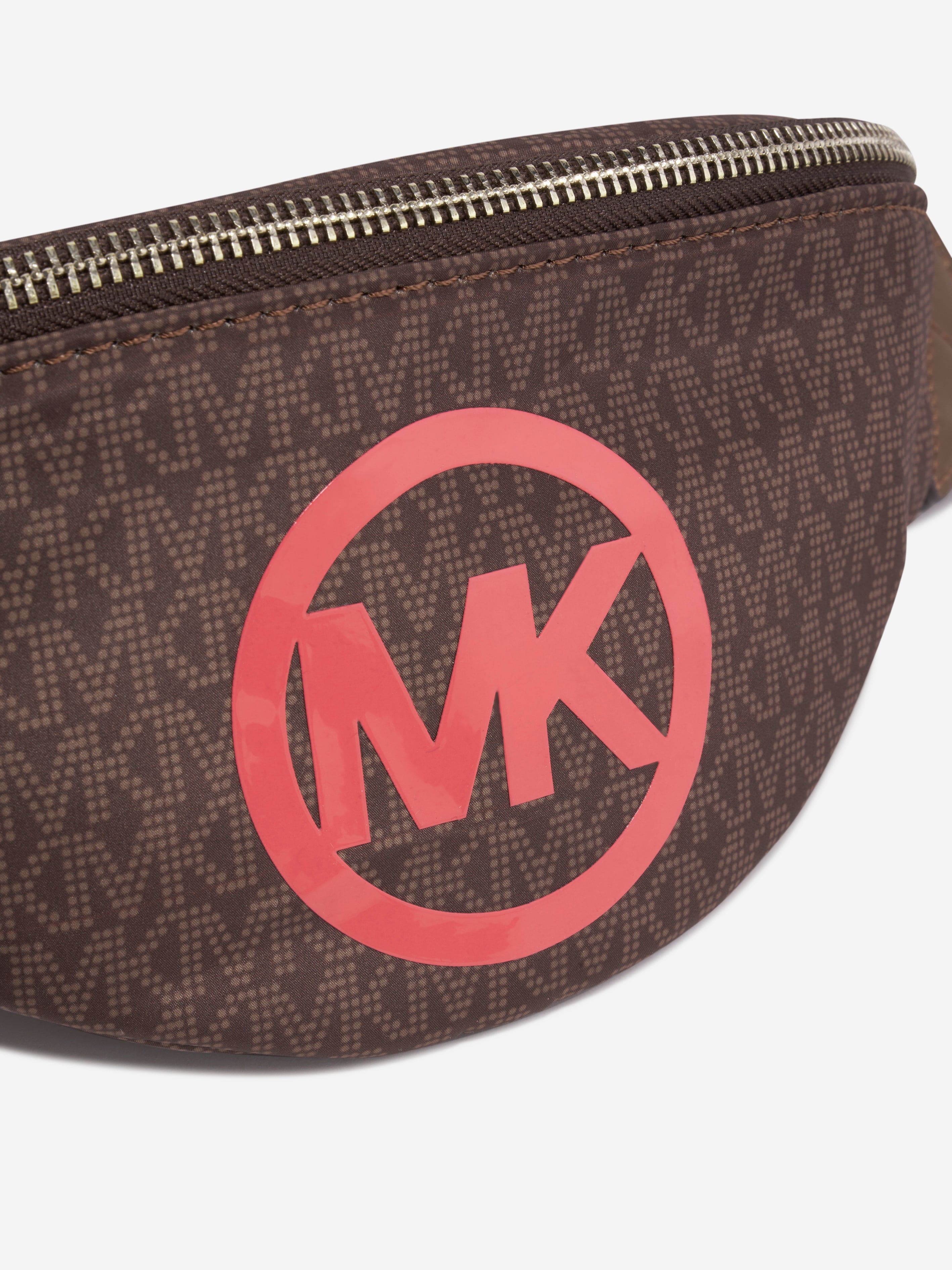 Michael Kors Girls Logo Belt Bag in Brown