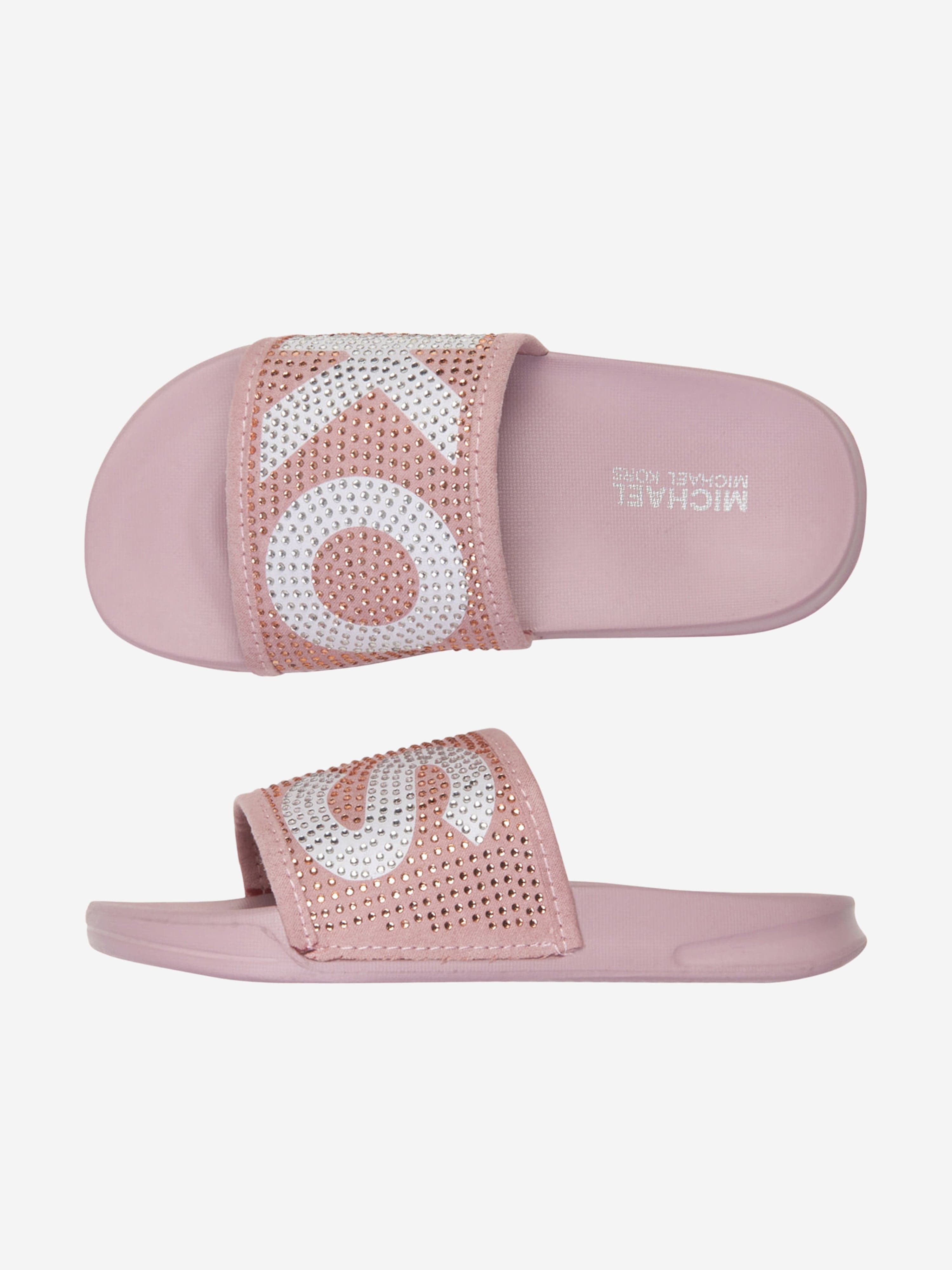 Michael Kors Diamante Logo Sliders