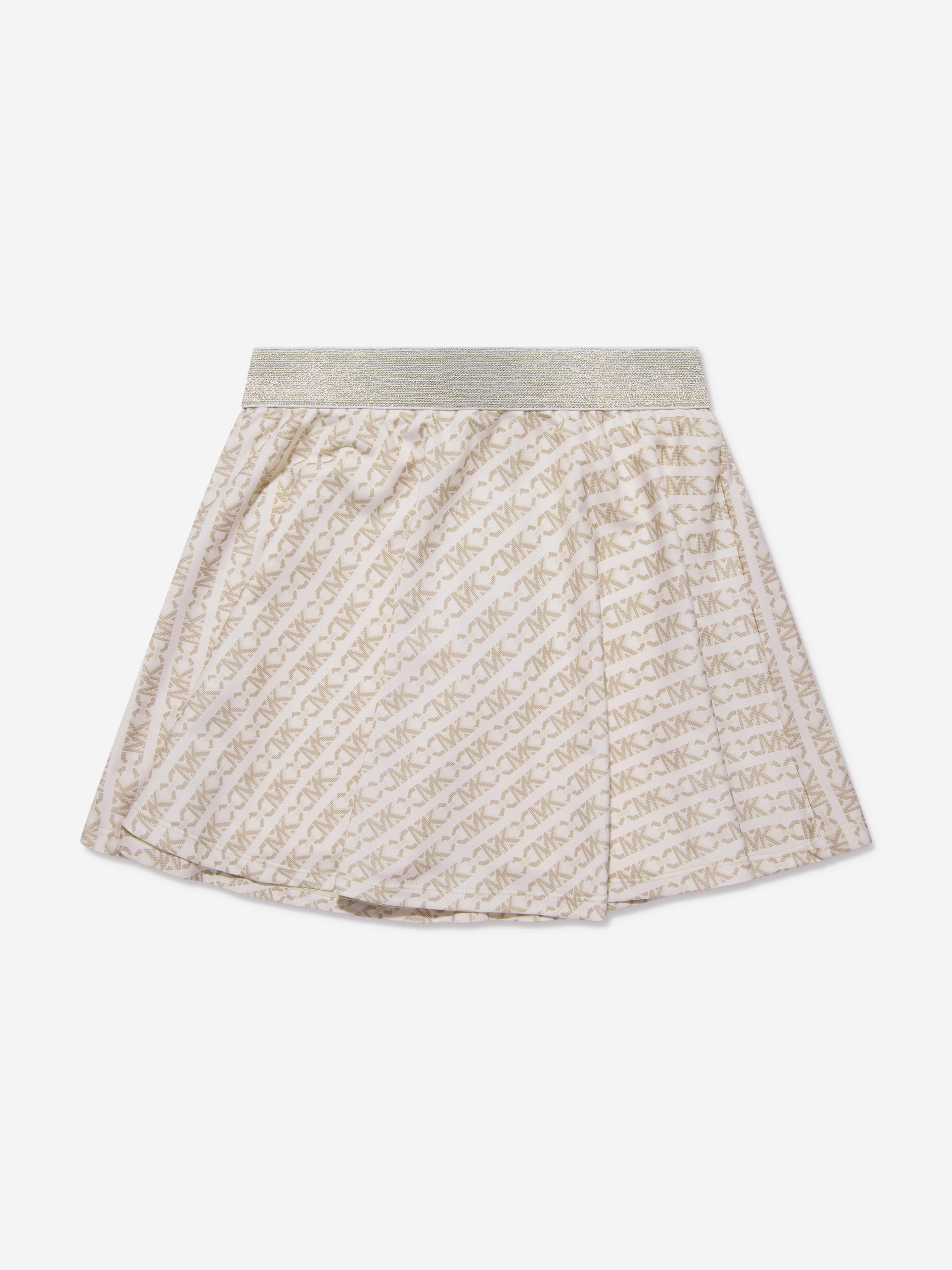 Michael Kors Girls Logo Skort in Ivory