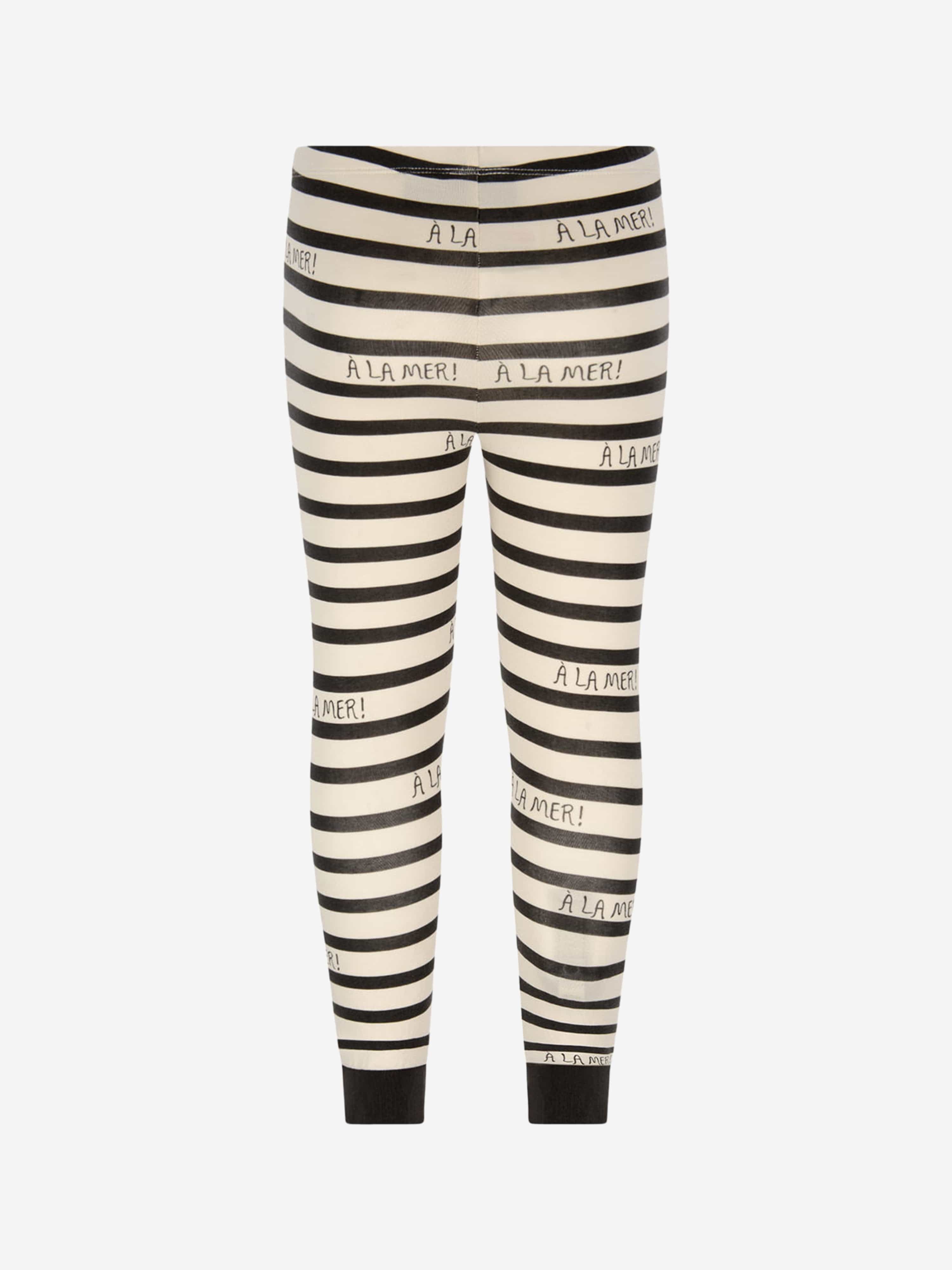 Mini Rodini Kids Cotton Striped Leggings