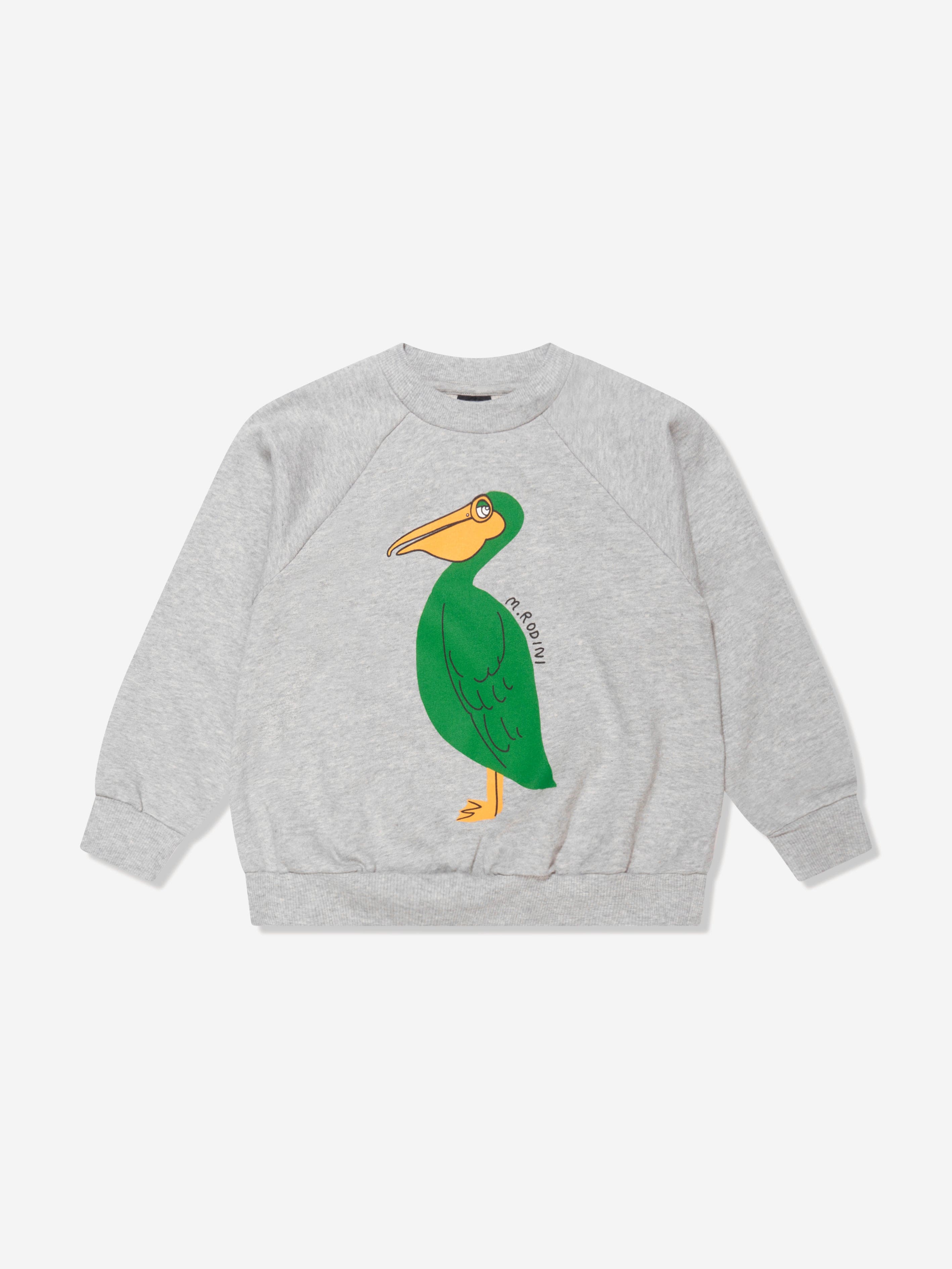 Mini Rodini Kids Pelican Sweatshirt in Grey