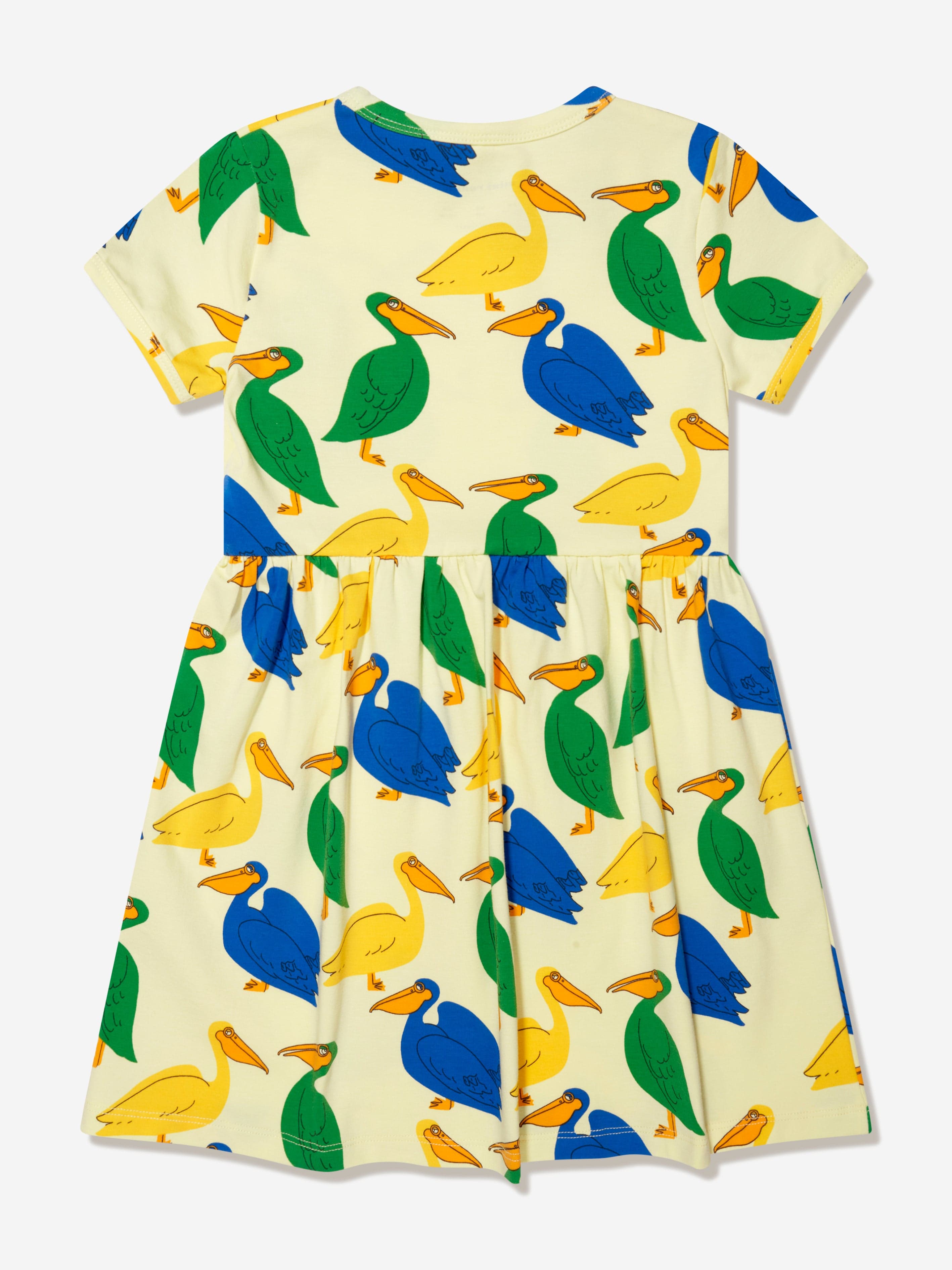 Mini Rodini Girls Pelican Dress in Yellow