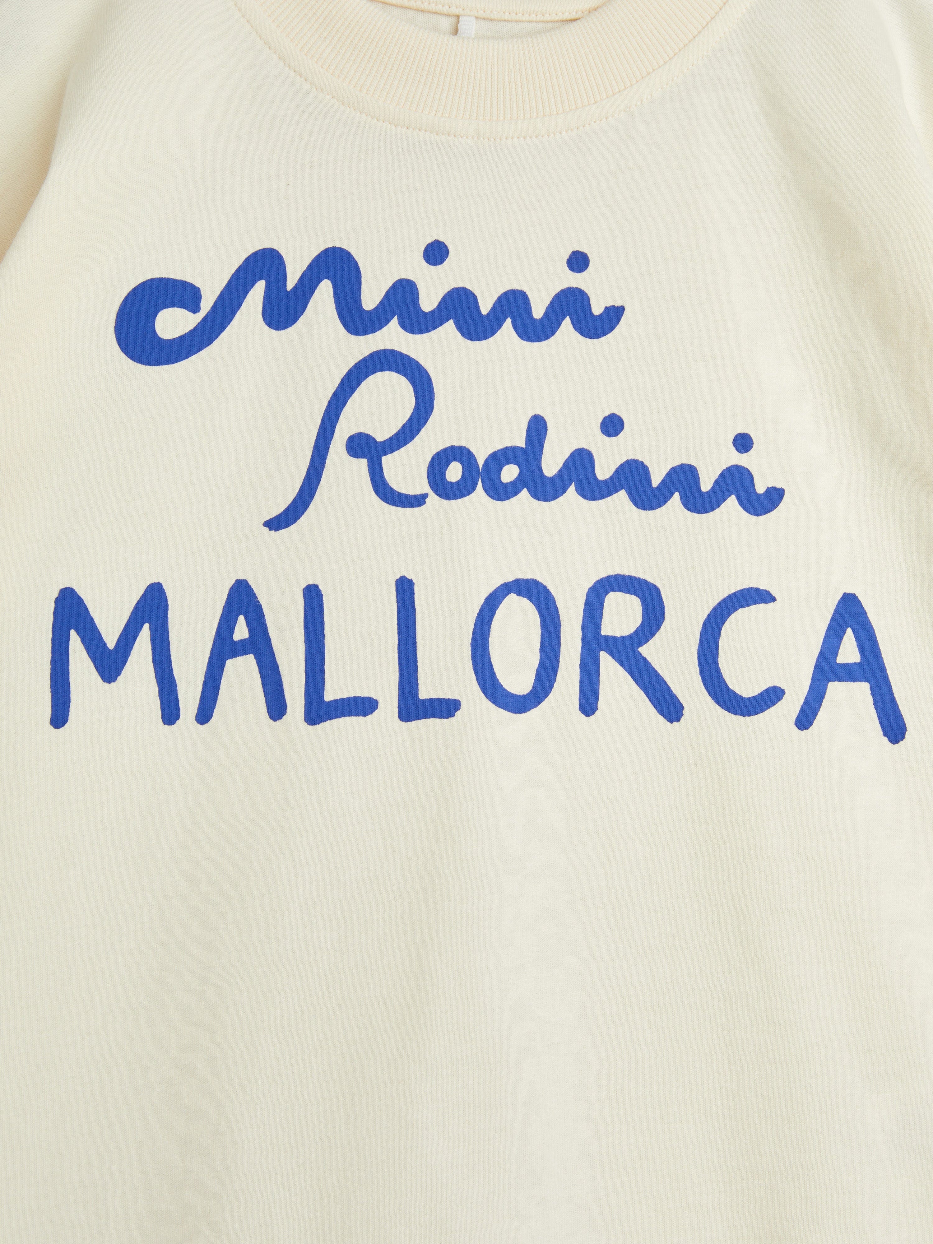 Mini Rodini Kids Mallorca Logo T-Shirt in Ivory