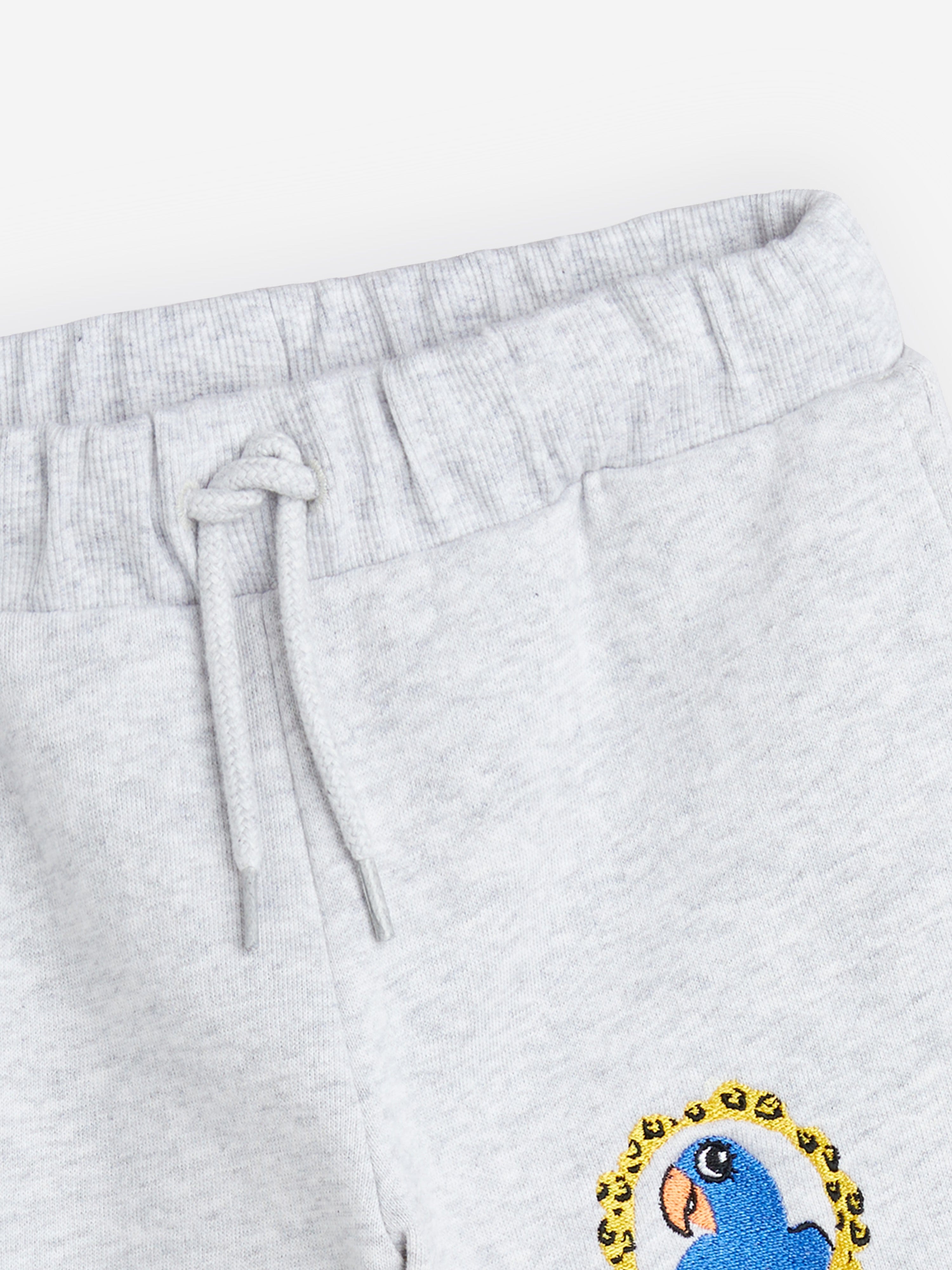 Mini Rodini Kids Parrot Joggers in Grey