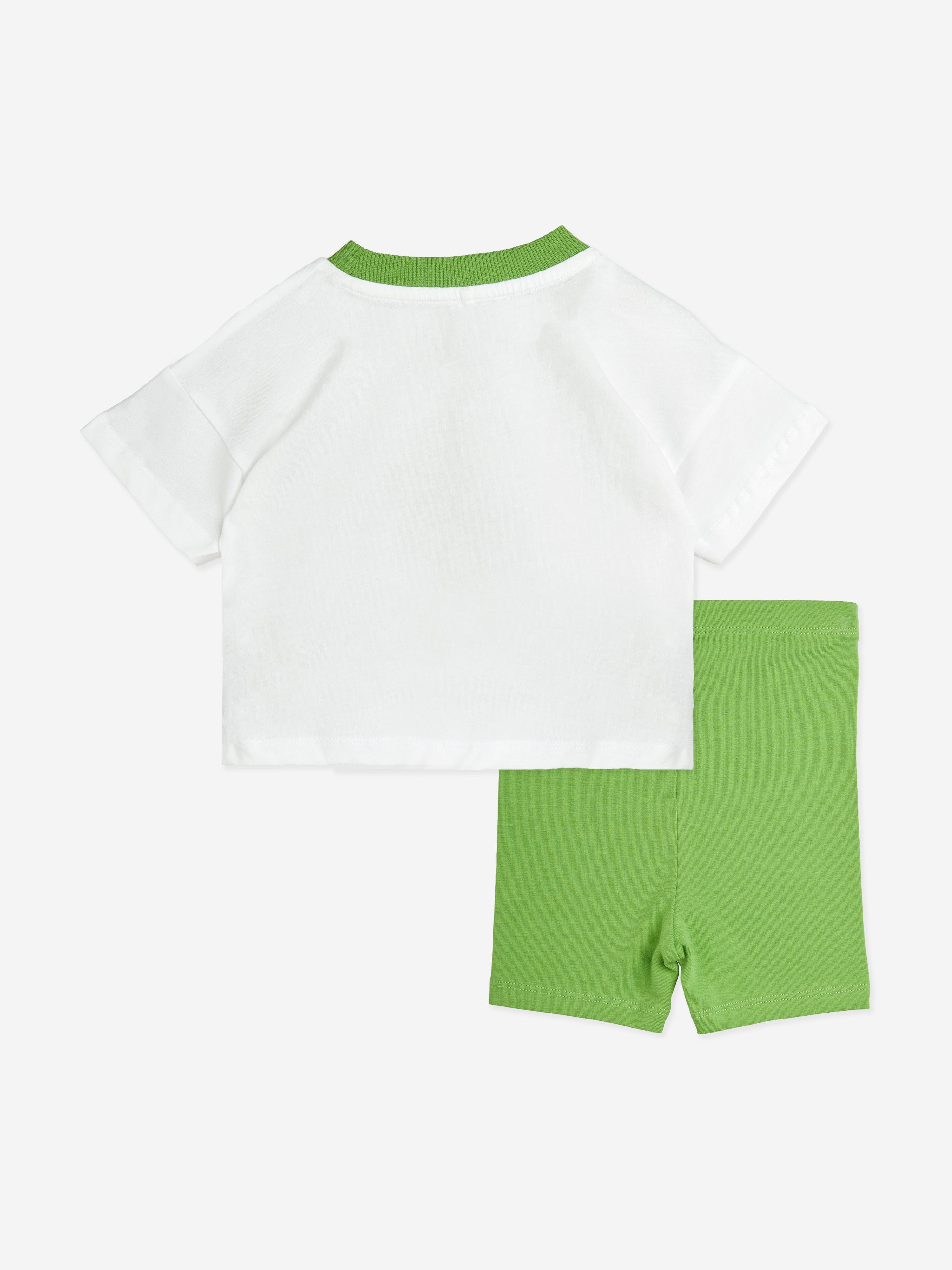 Mini Rodini Baby Dolphin Short Set in Green