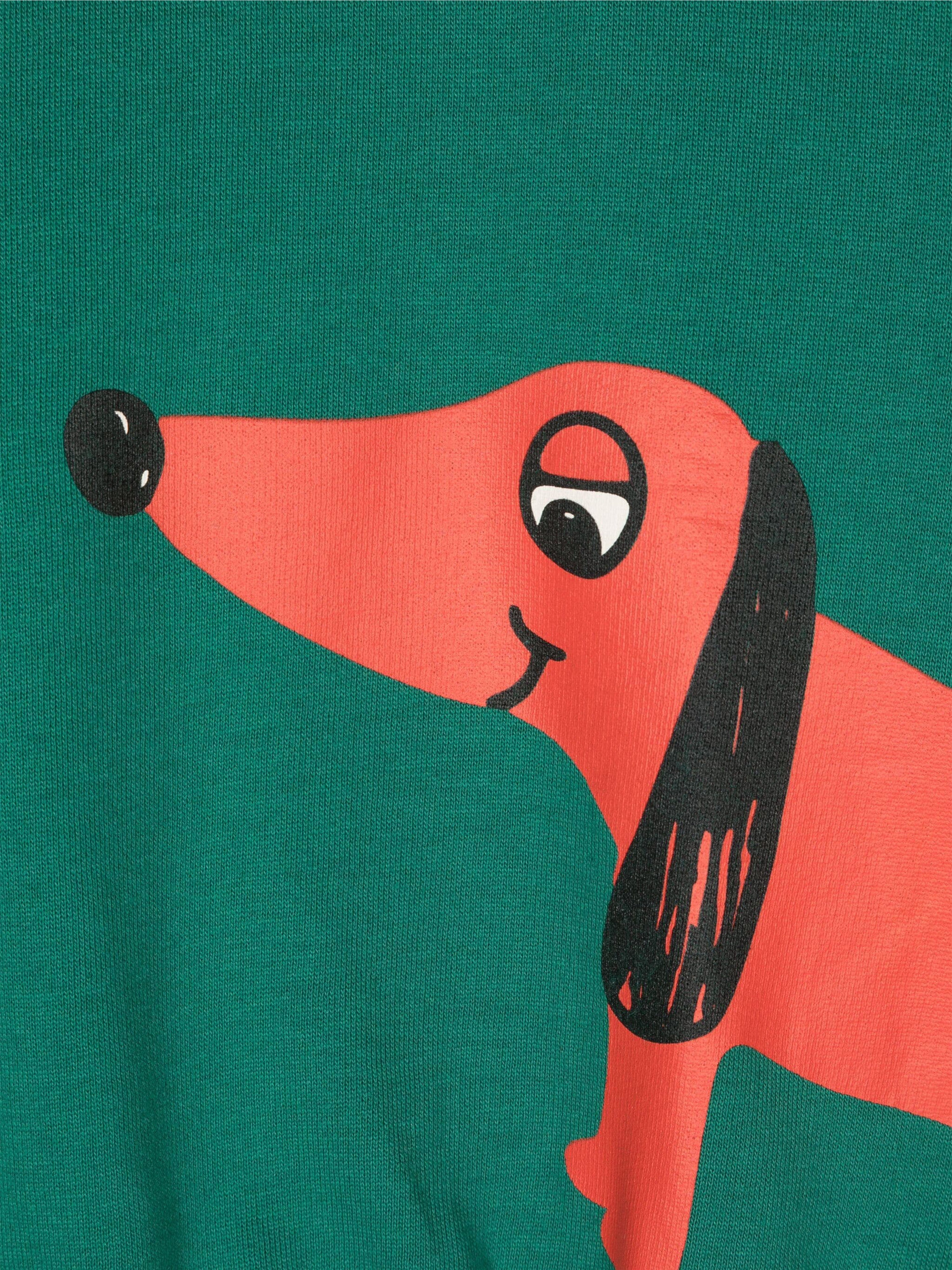 Mini Rodini Kids Dog Sweatshirt in Green