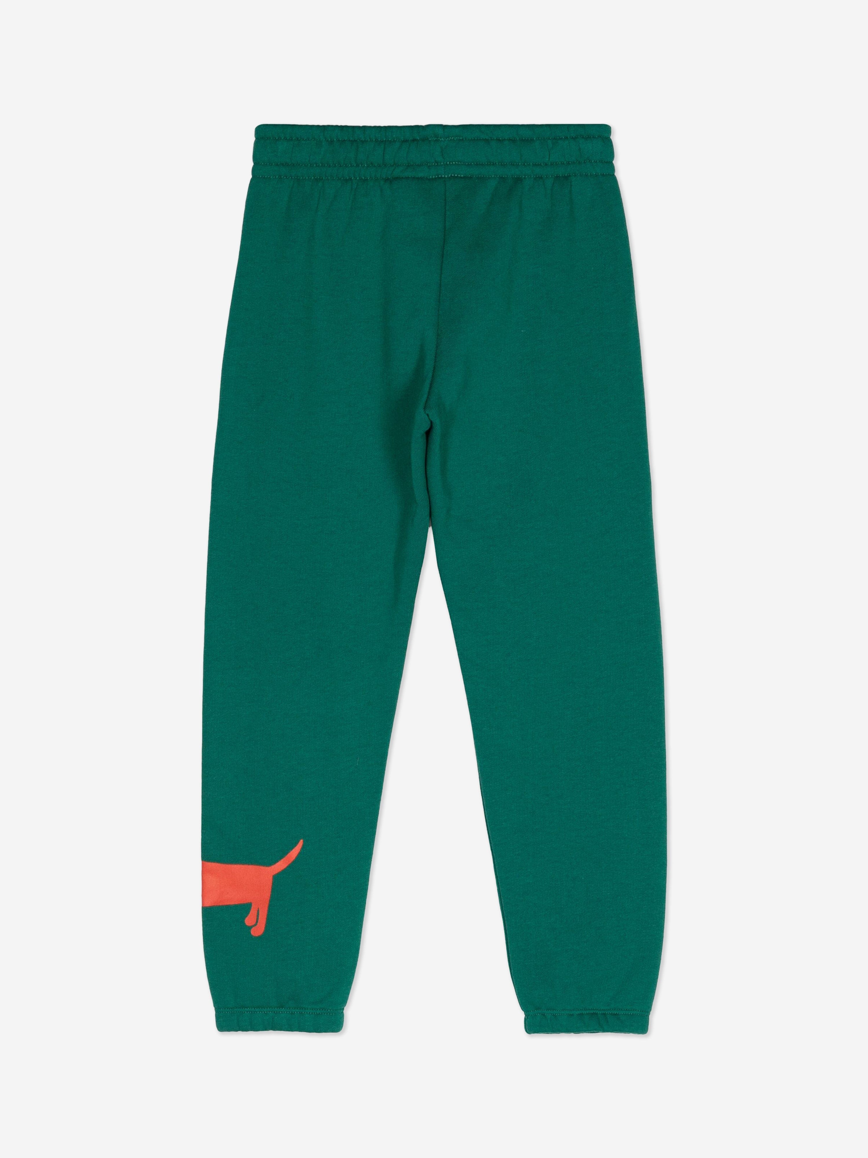 Mini Rodini Kids Dog Joggers in Green