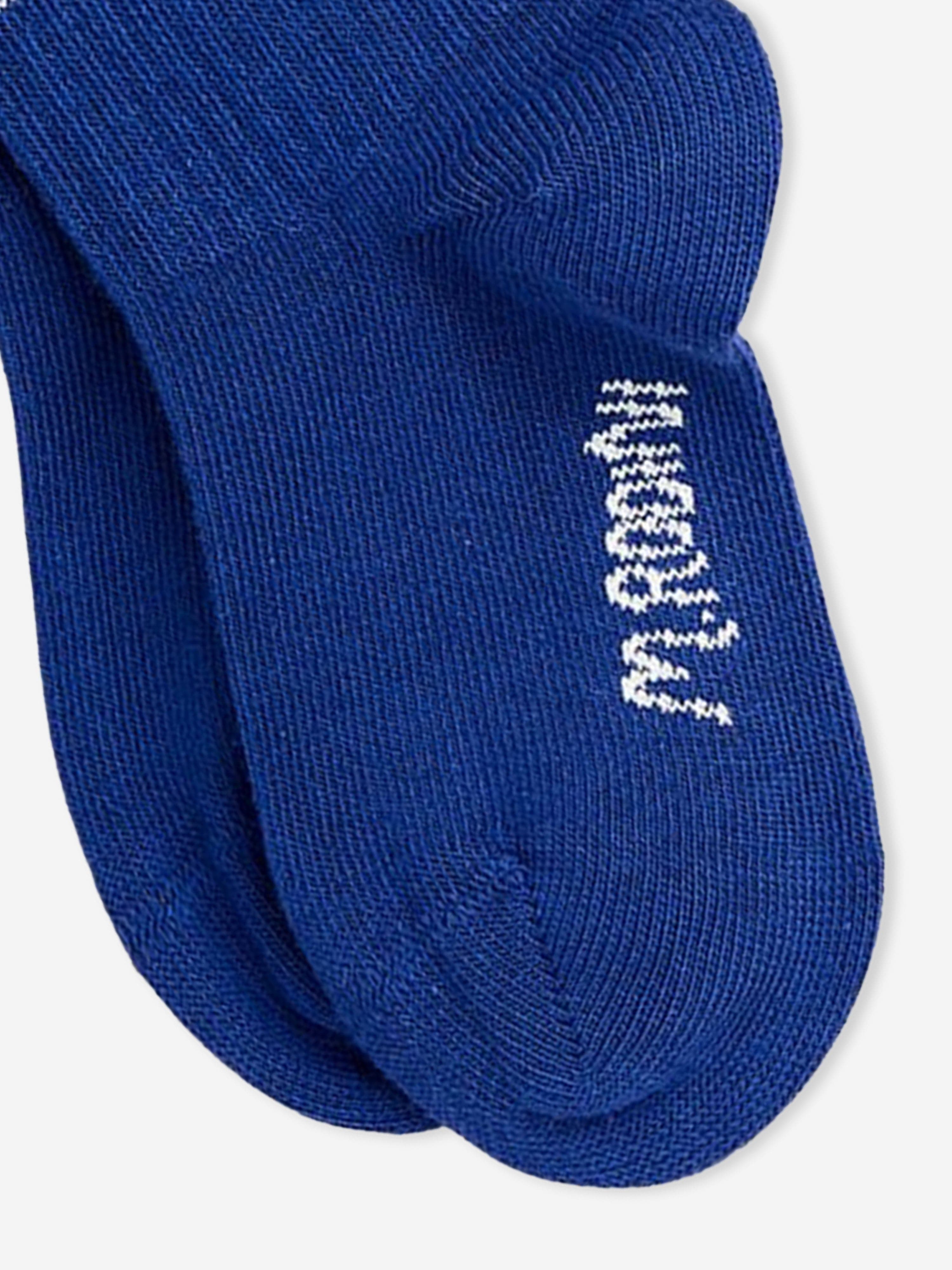 Mini Rodini Kids Society Socks in Blue