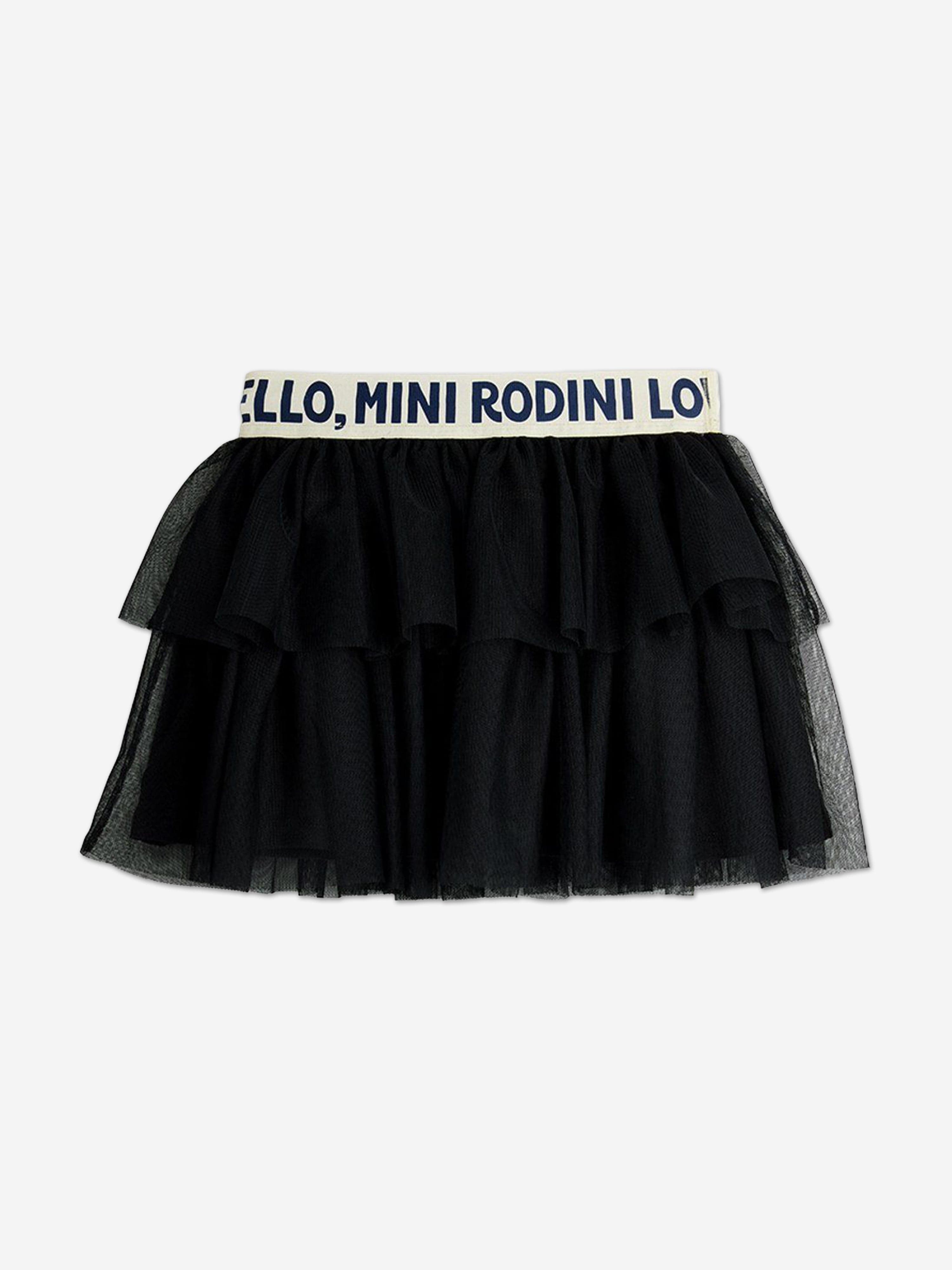 Mini Rodini Girls Tulle Skirt in Black