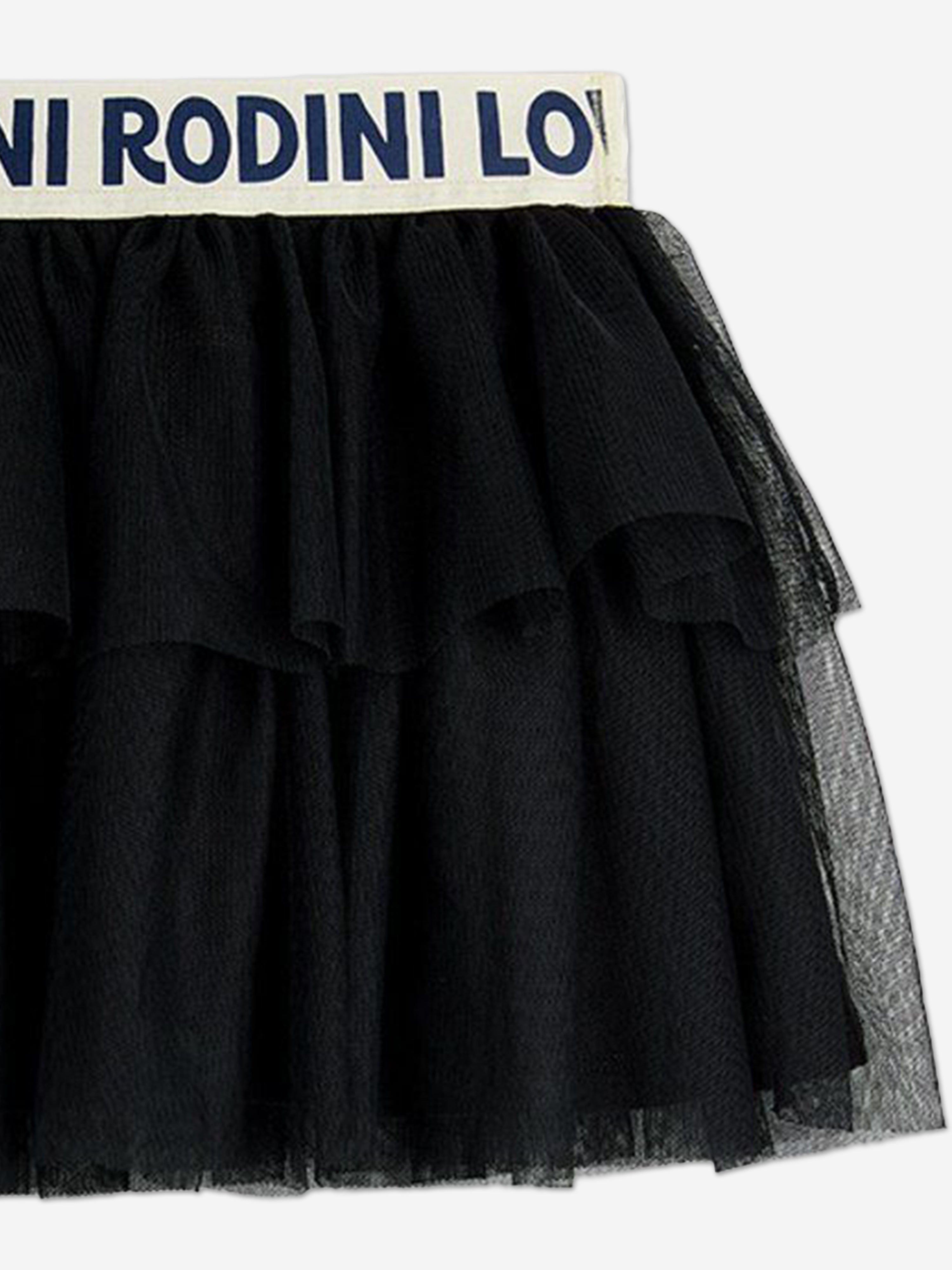 Mini Rodini Girls Tulle Skirt in Black