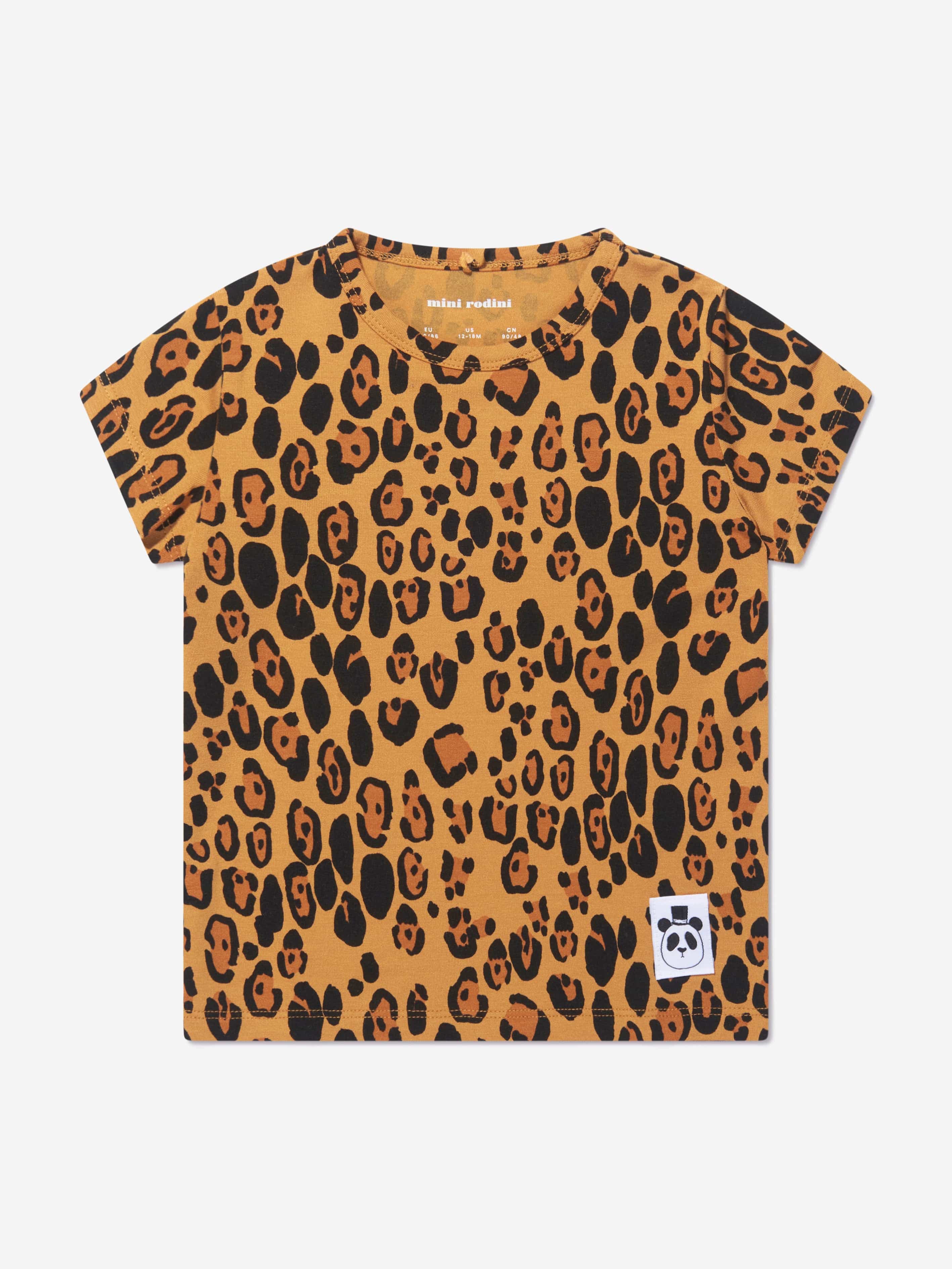 Mini Rodini Girls Leopard Print T-Shirt