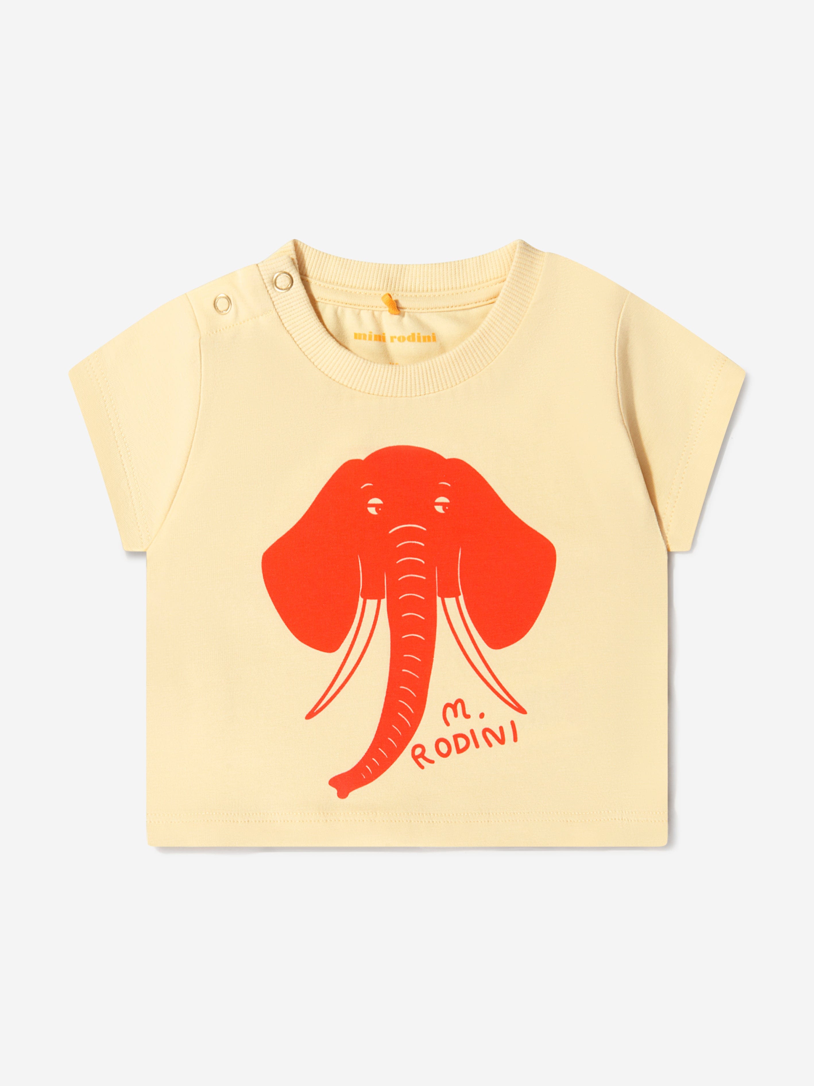 Mini Rodini Unisex Organic Cotton Elephant T-Shirt