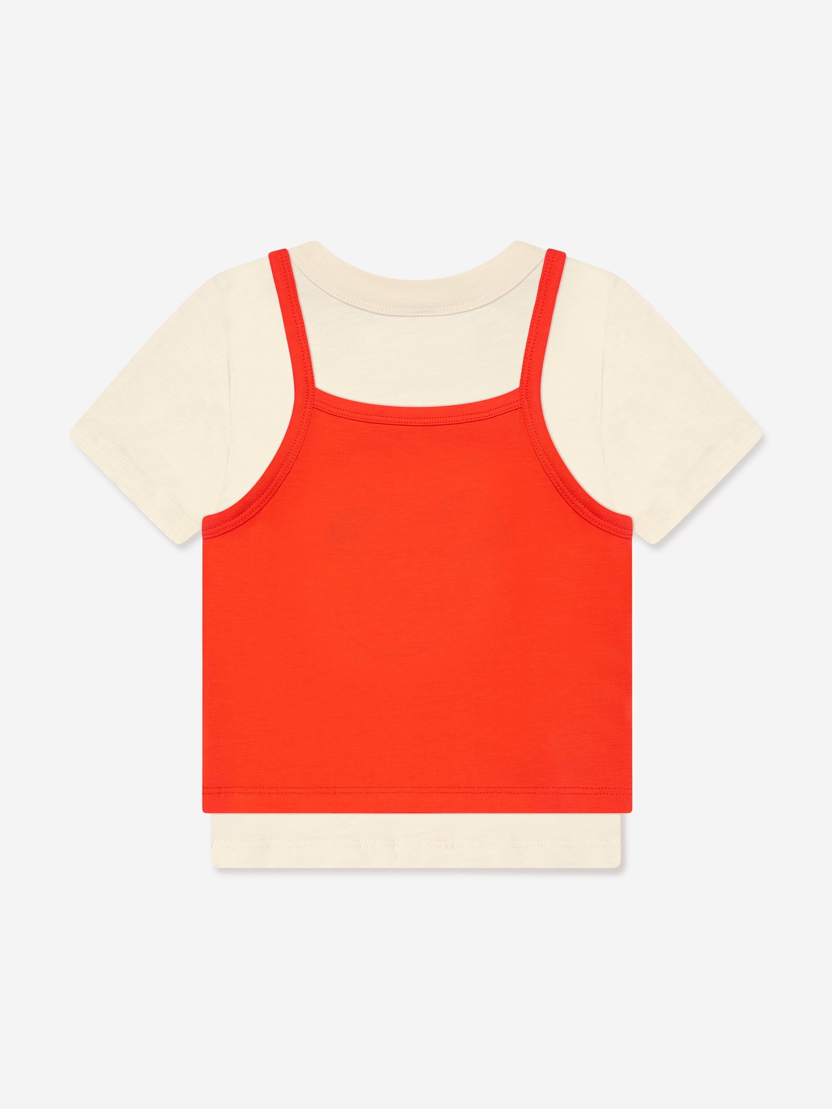 Mini Rodini Girls Ritzrats Tank Top And T-Shirt in Multicolour