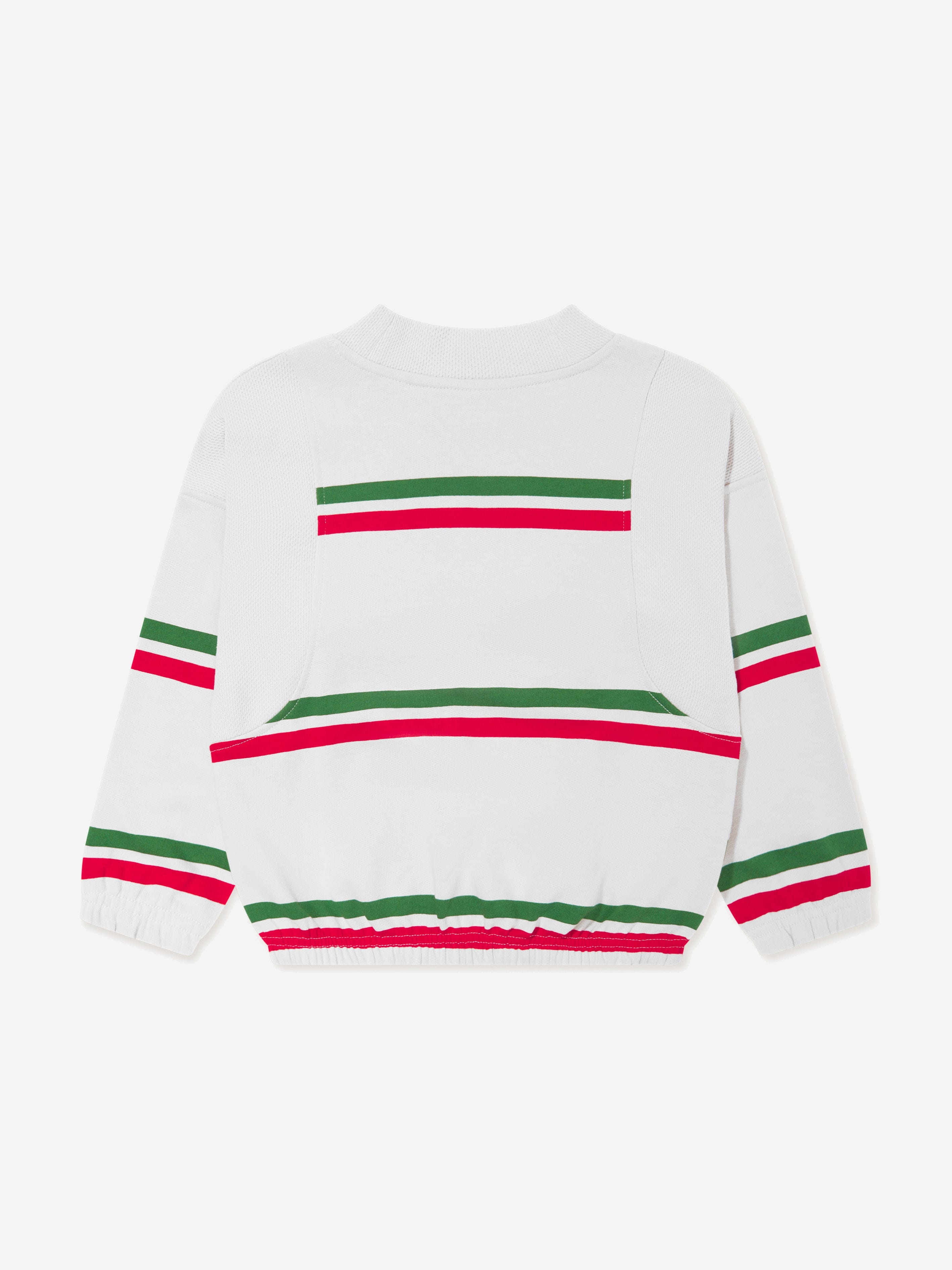 Mini Rodini Kids Striped Sweatshirt in Grey