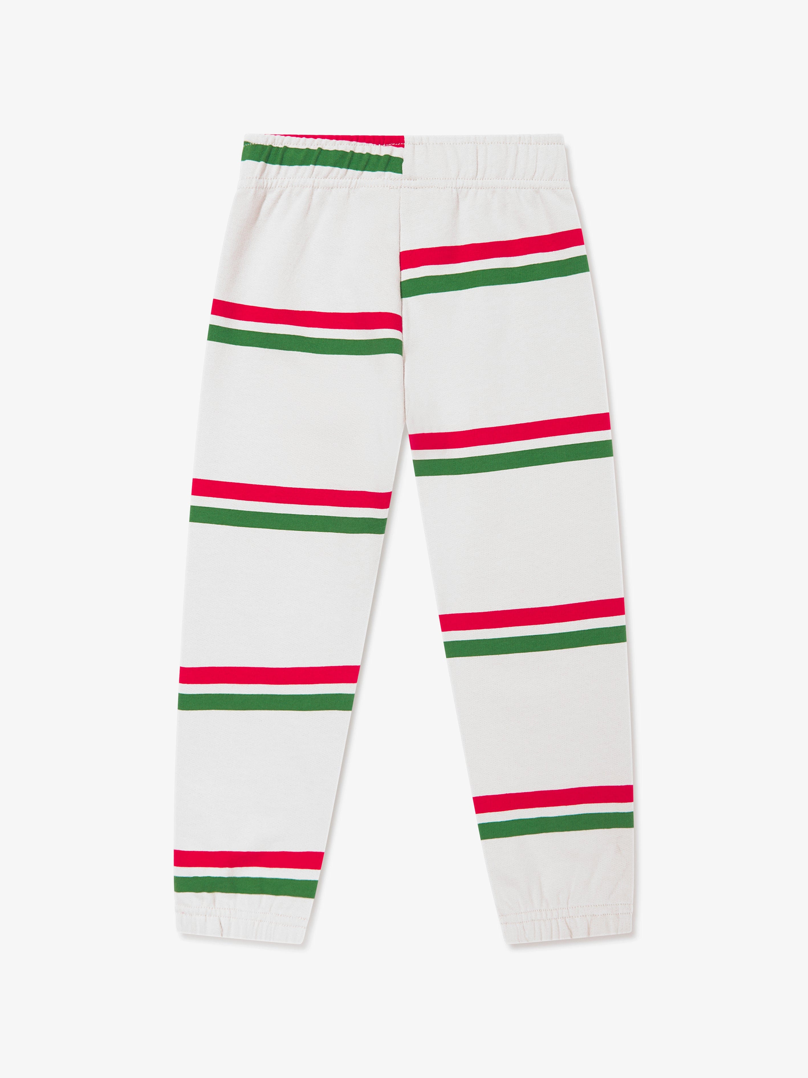 Mini Rodini Kids Striped Joggers in Grey