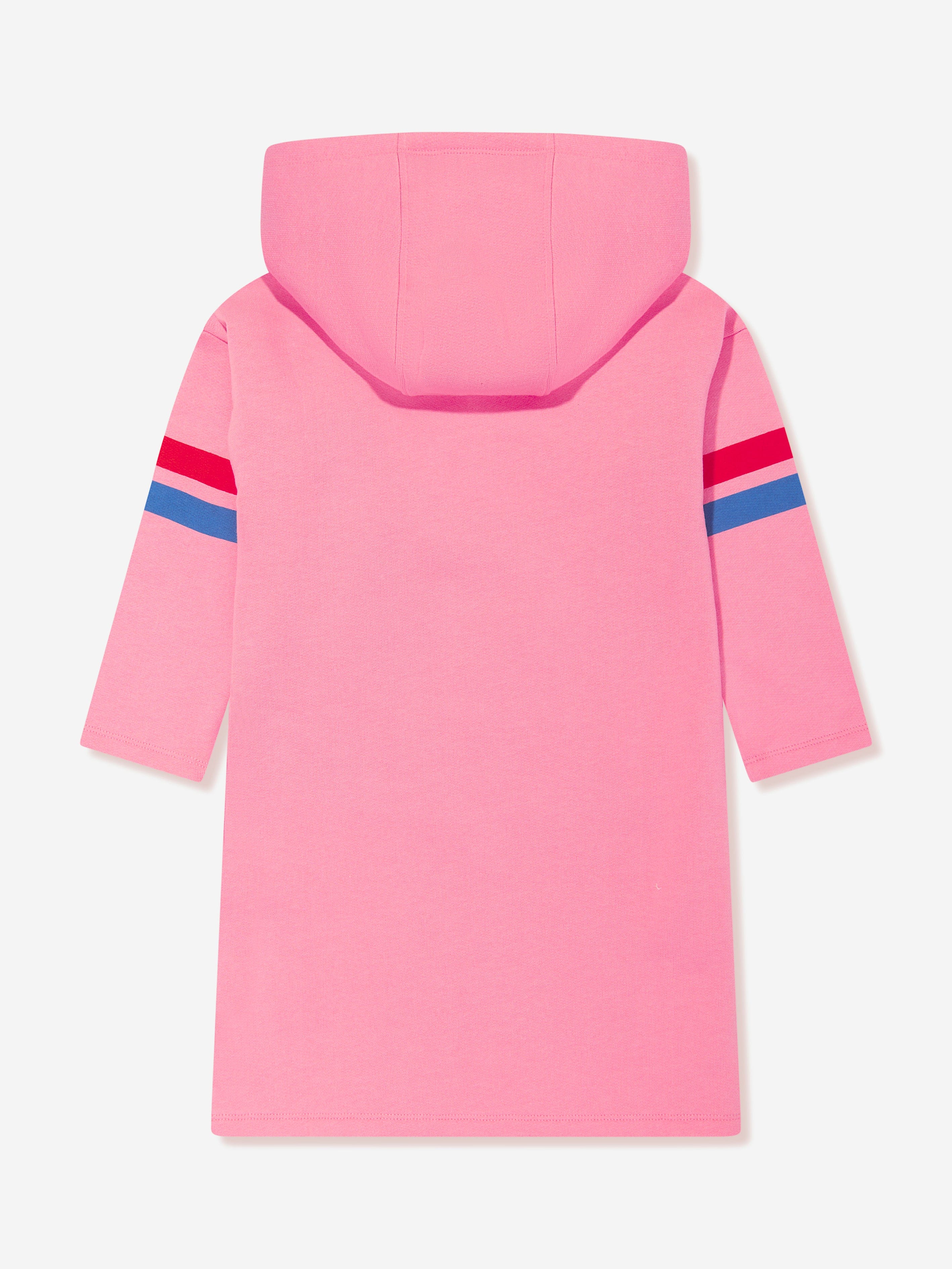 Mini Rodini Girls Adored Hoodie Dress in Pink