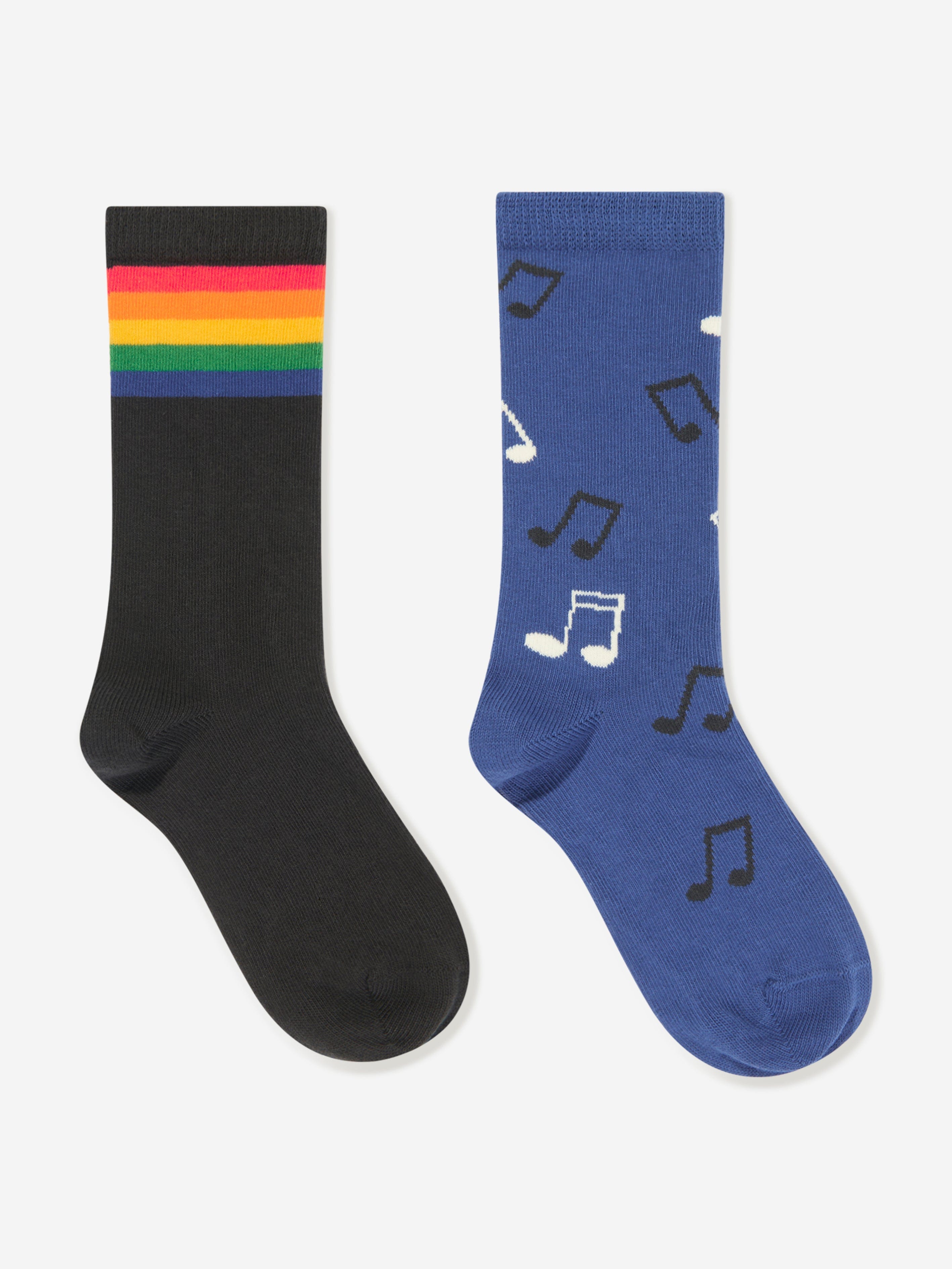 Mini Rodini Kids Rainbow 2 Pack Socks Set in Multicolour