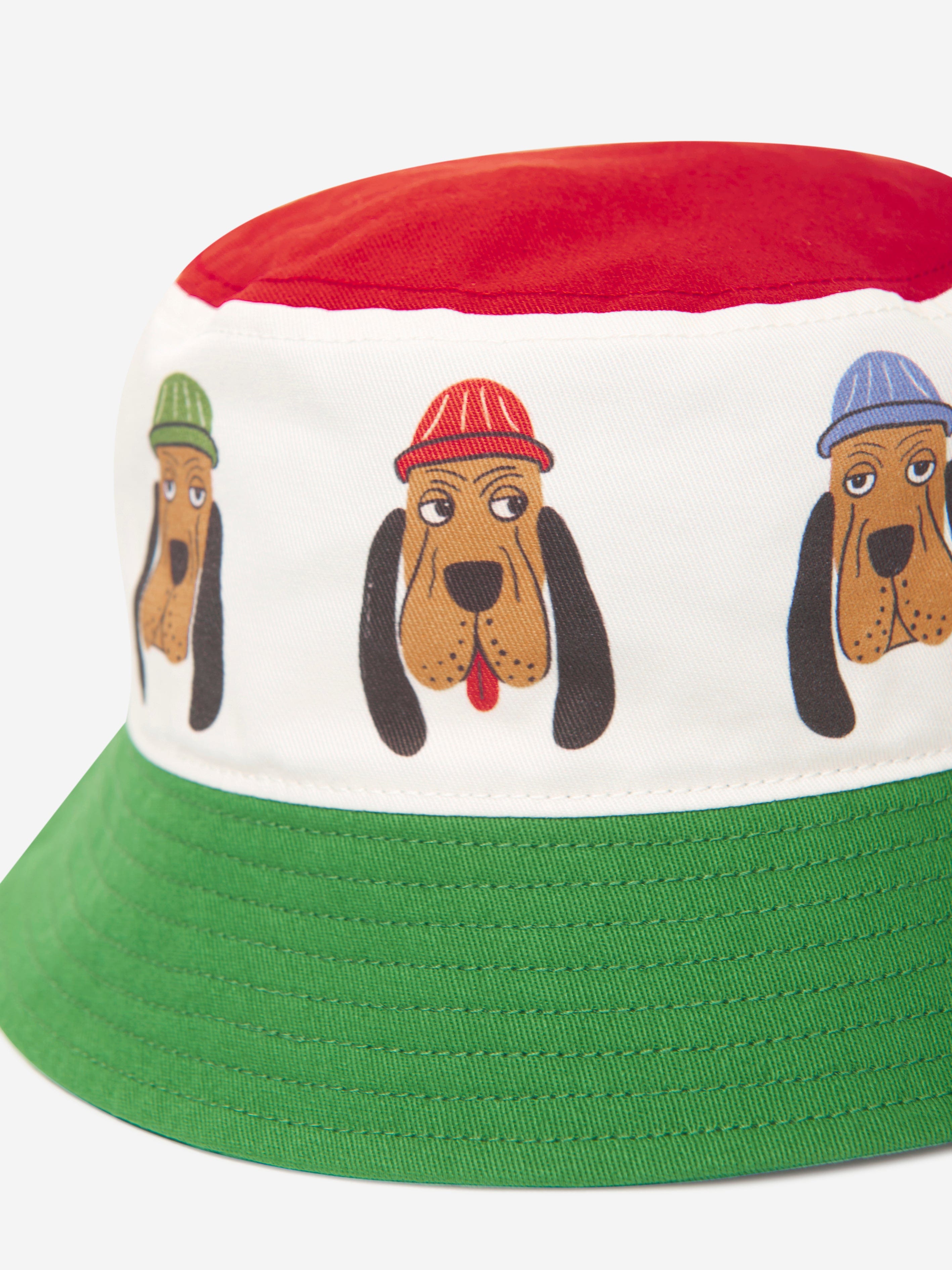 Mini Rodini Kids Bloodhound Bucket Hat in Multicolour