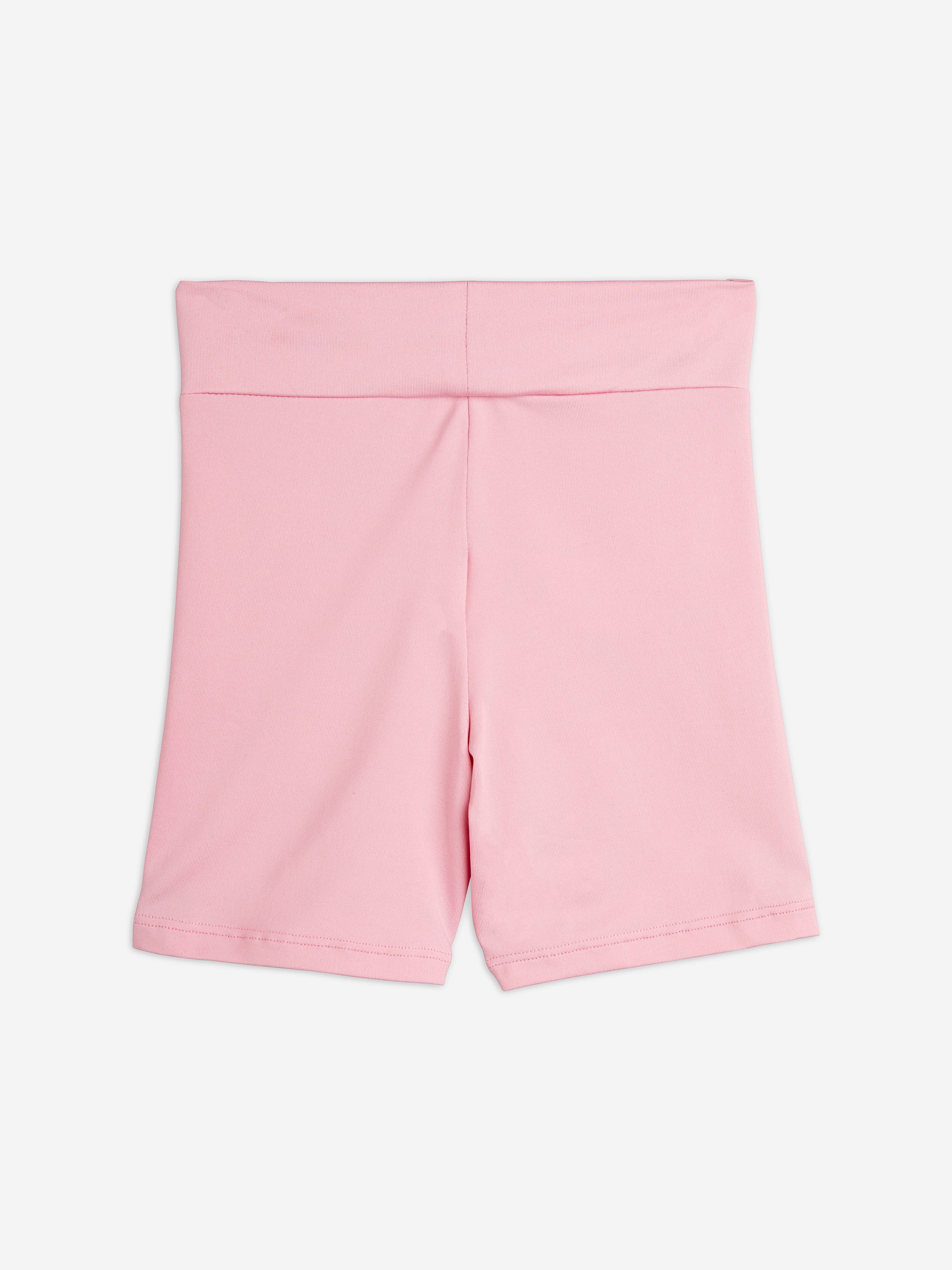 Mini Rodini Girls Super Sporty Bike Shorts in Pink