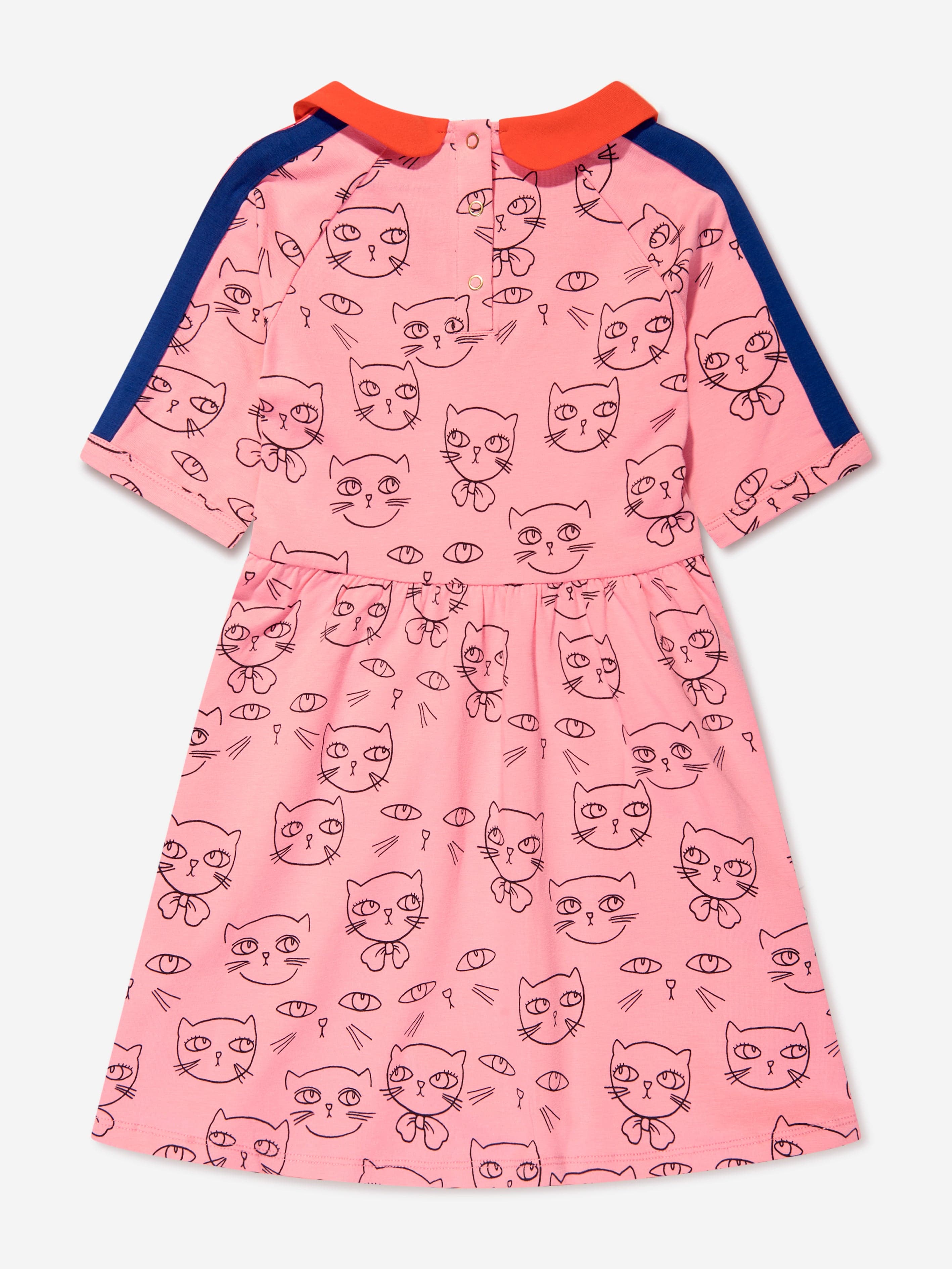 Mini Rodini Girls Cathlethes Print Dress in Pink