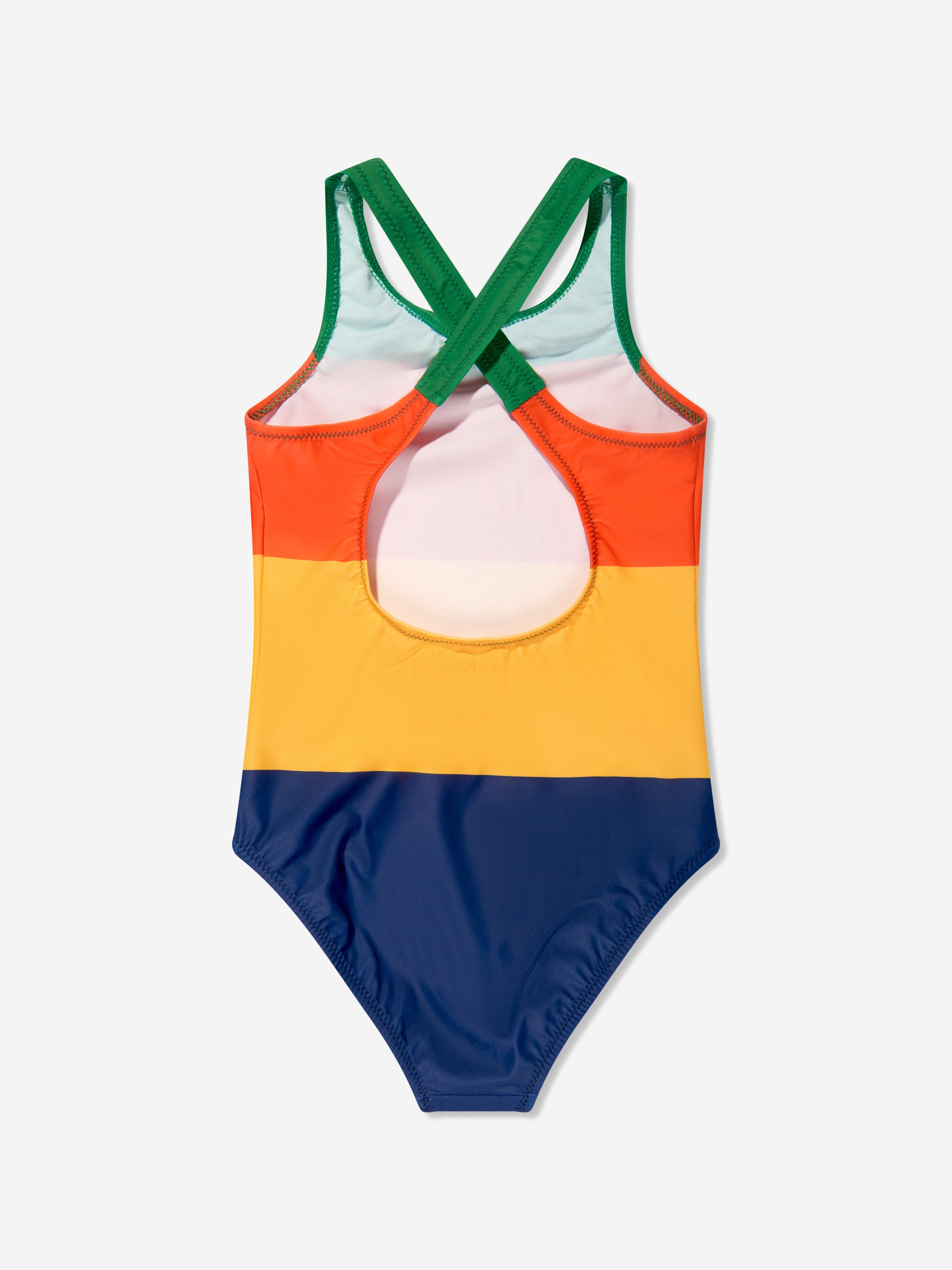 Mini Rodini Girls Striped Swimsuit in Multicolour