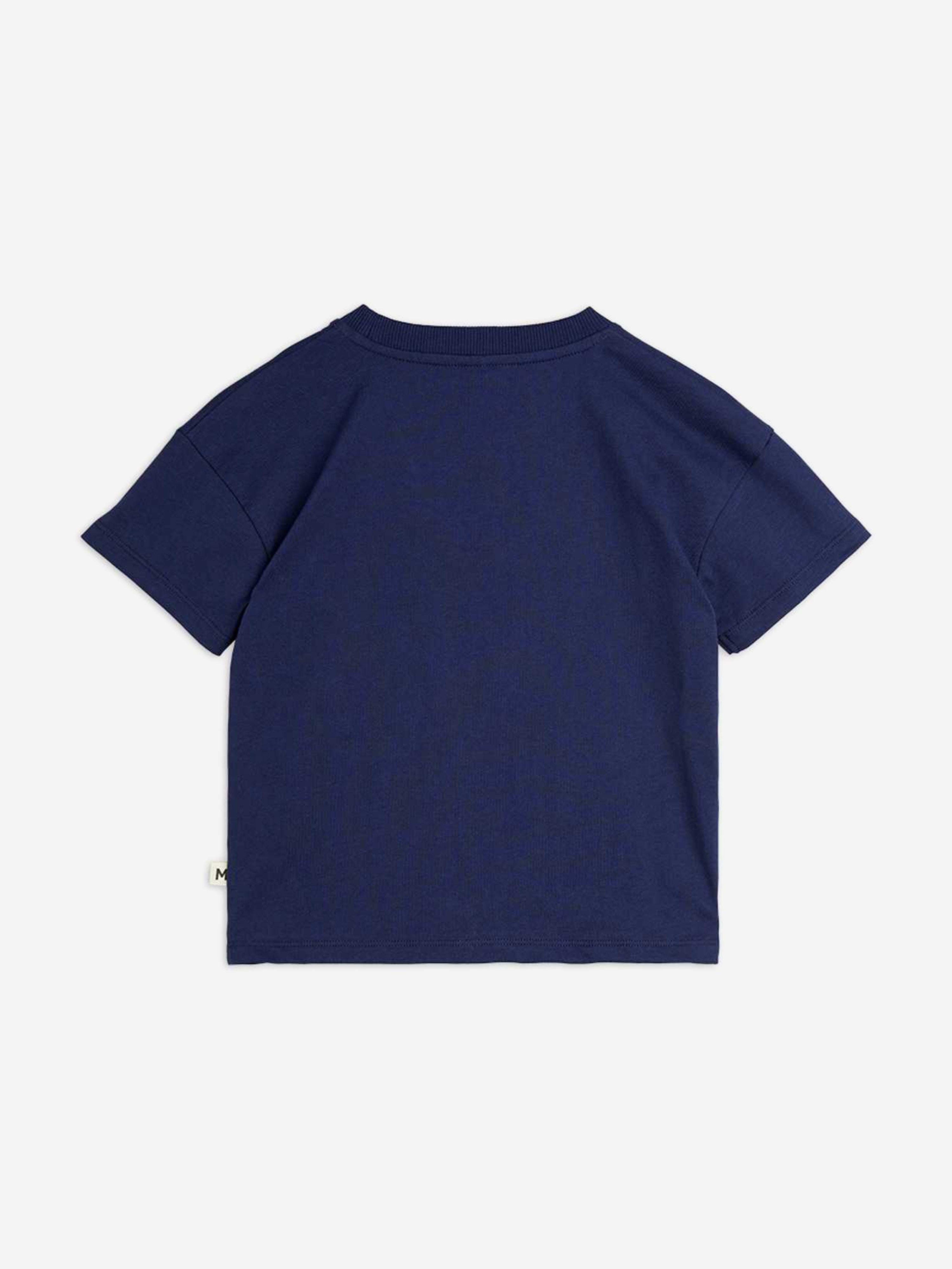 Girls Bow Application T-Shirt in Navy