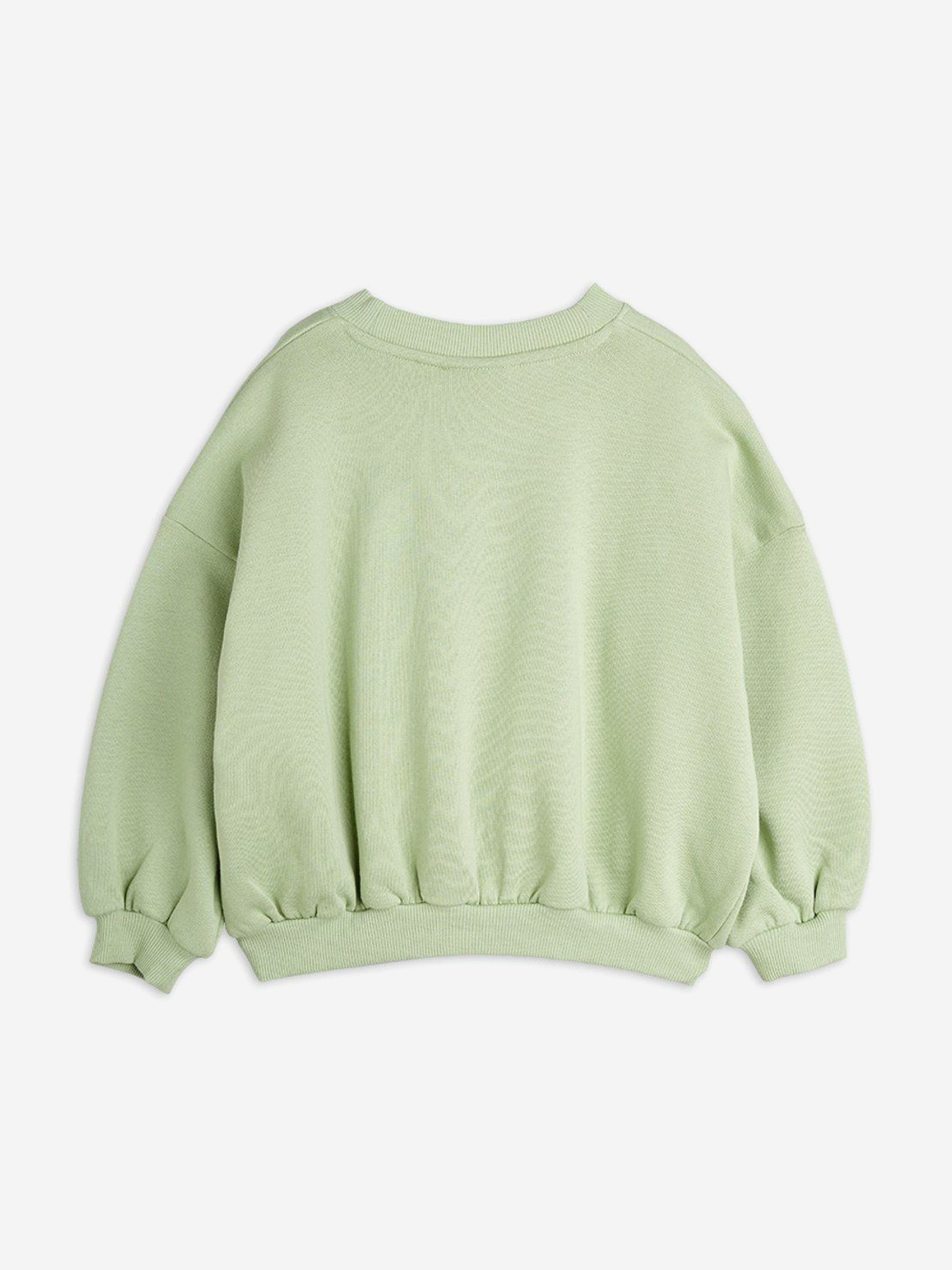 Mini Rodini Girls Violin Sweatshirt in Green