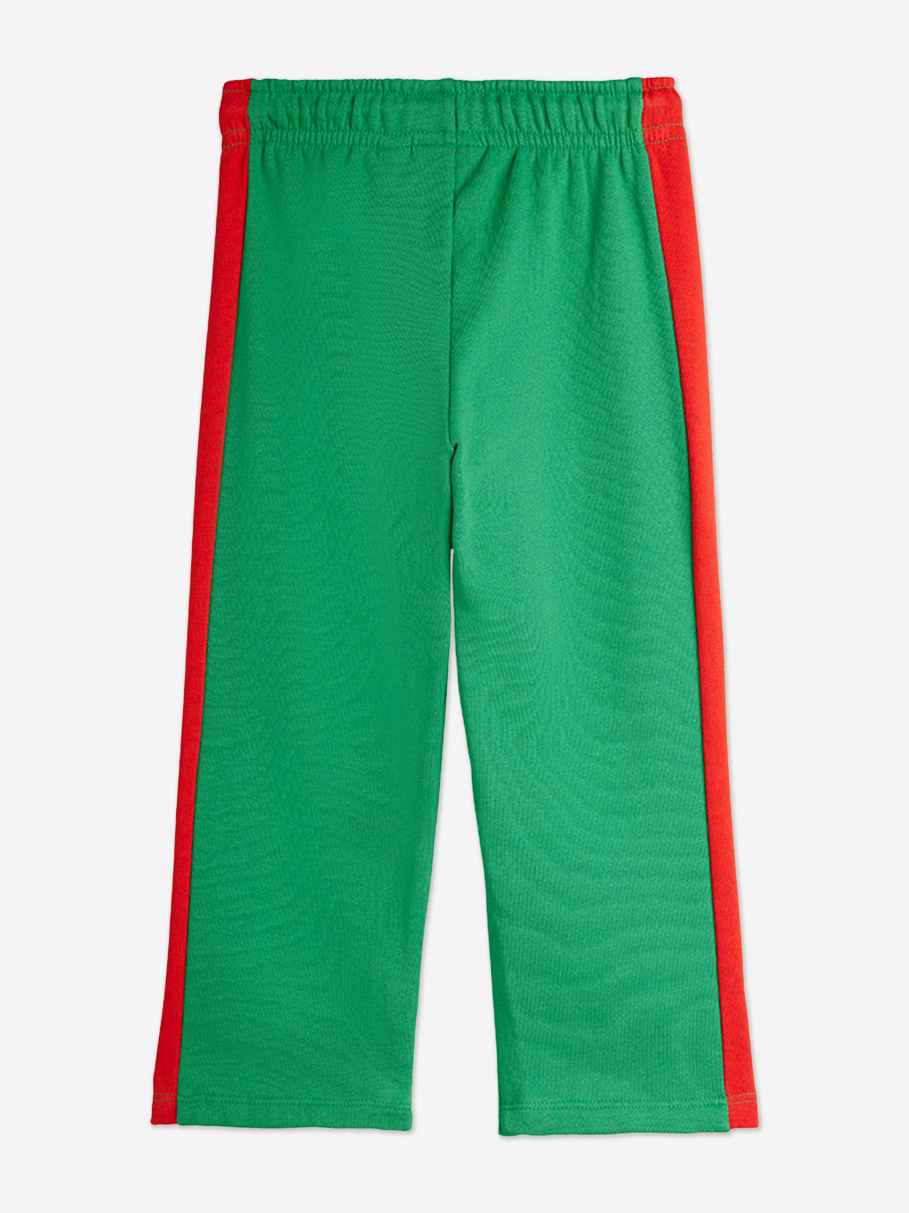 Mini Rodini Kids E.T. Embroidered Joggers in Green