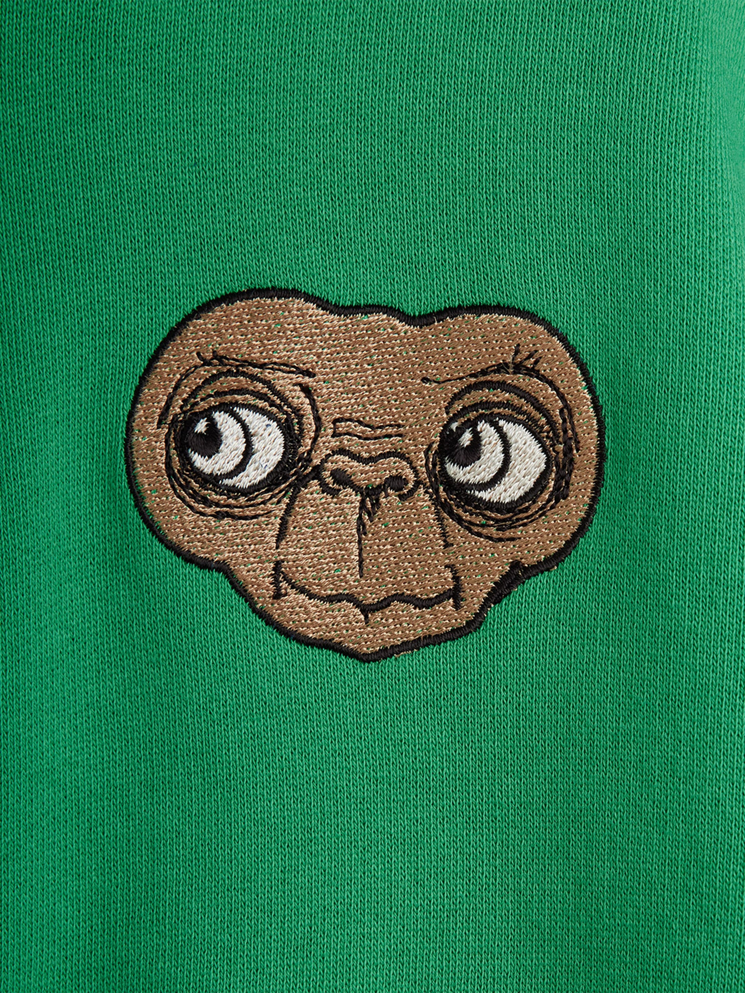 Mini Rodini Kids E.T. Embroidered Joggers in Green