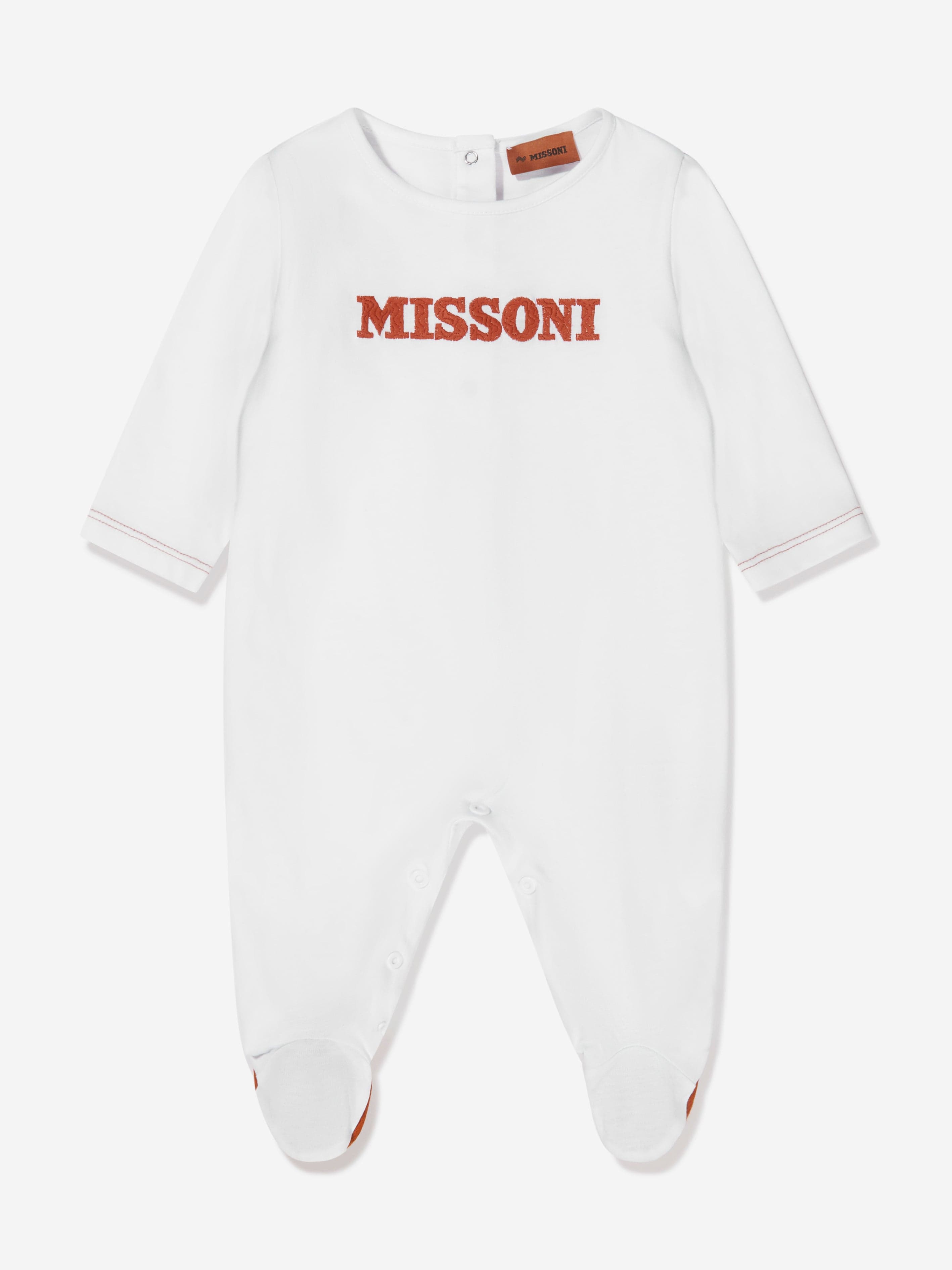 Missoni Baby Logo Babygrow Gift Set in White