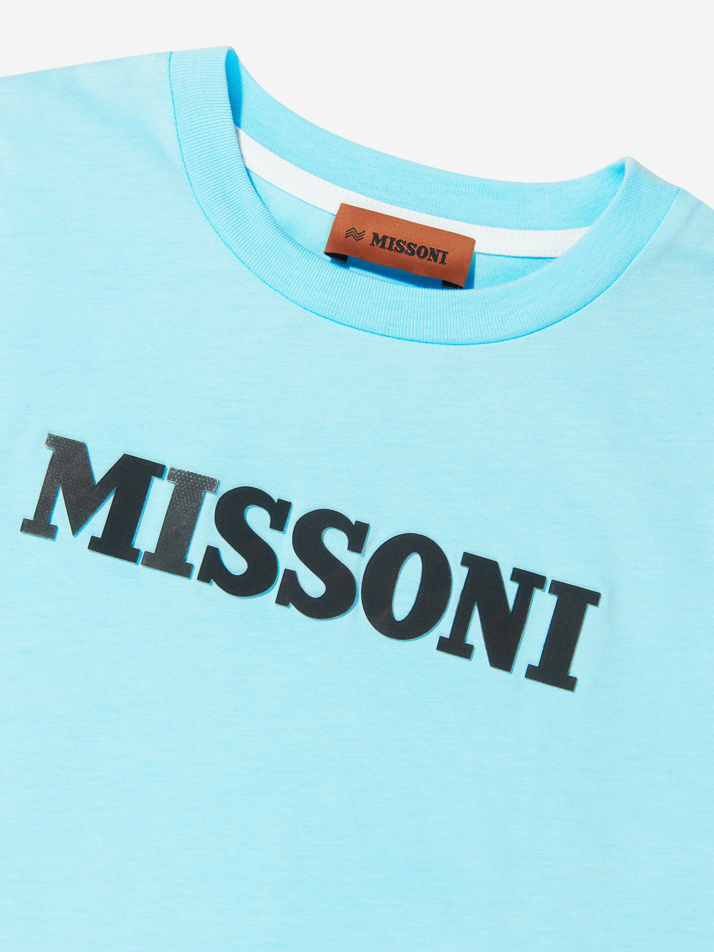 Missoni Boys Logo T-Shirt in Blue