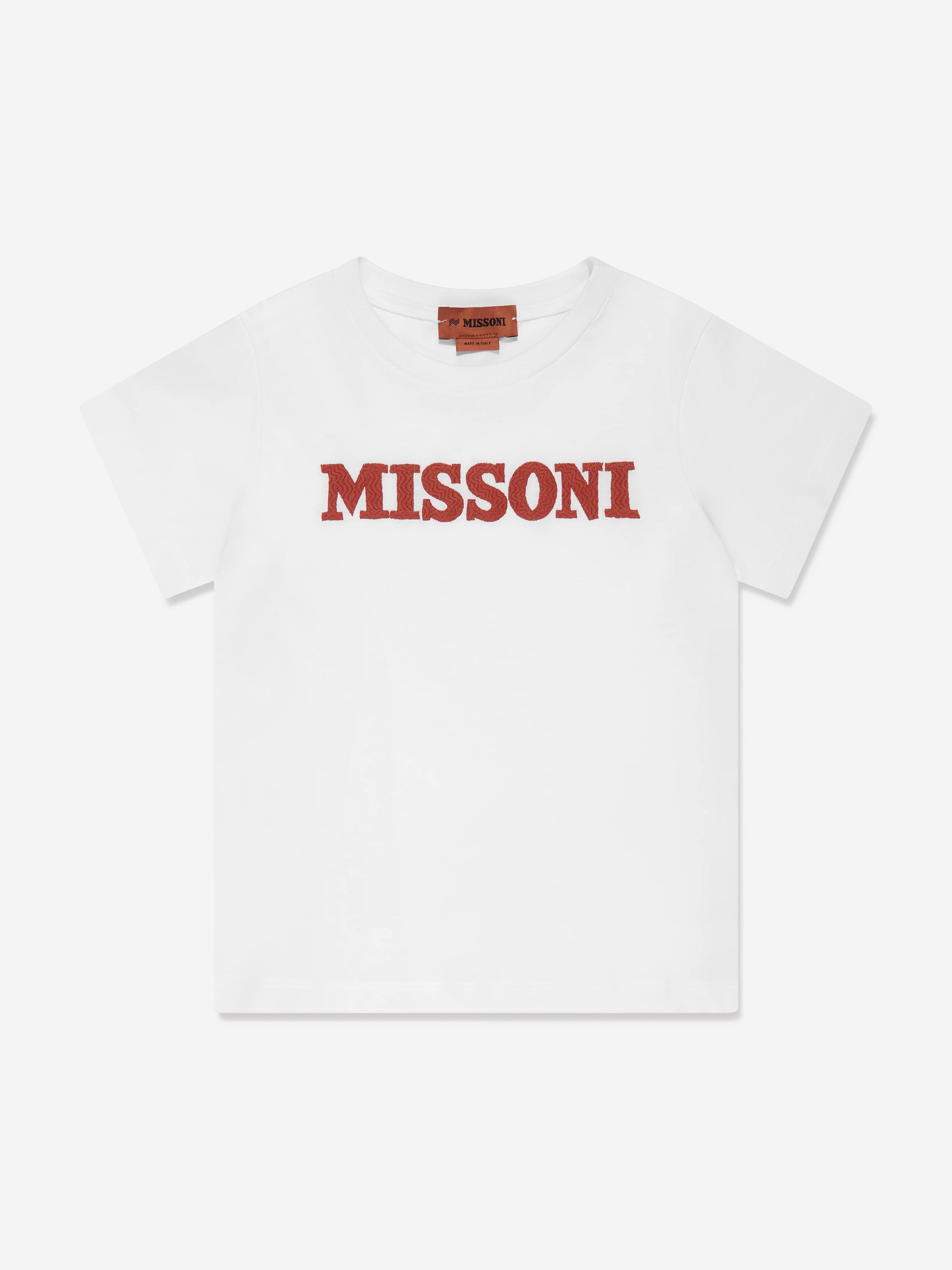 Missoni Boys Logo T-Shirt in White