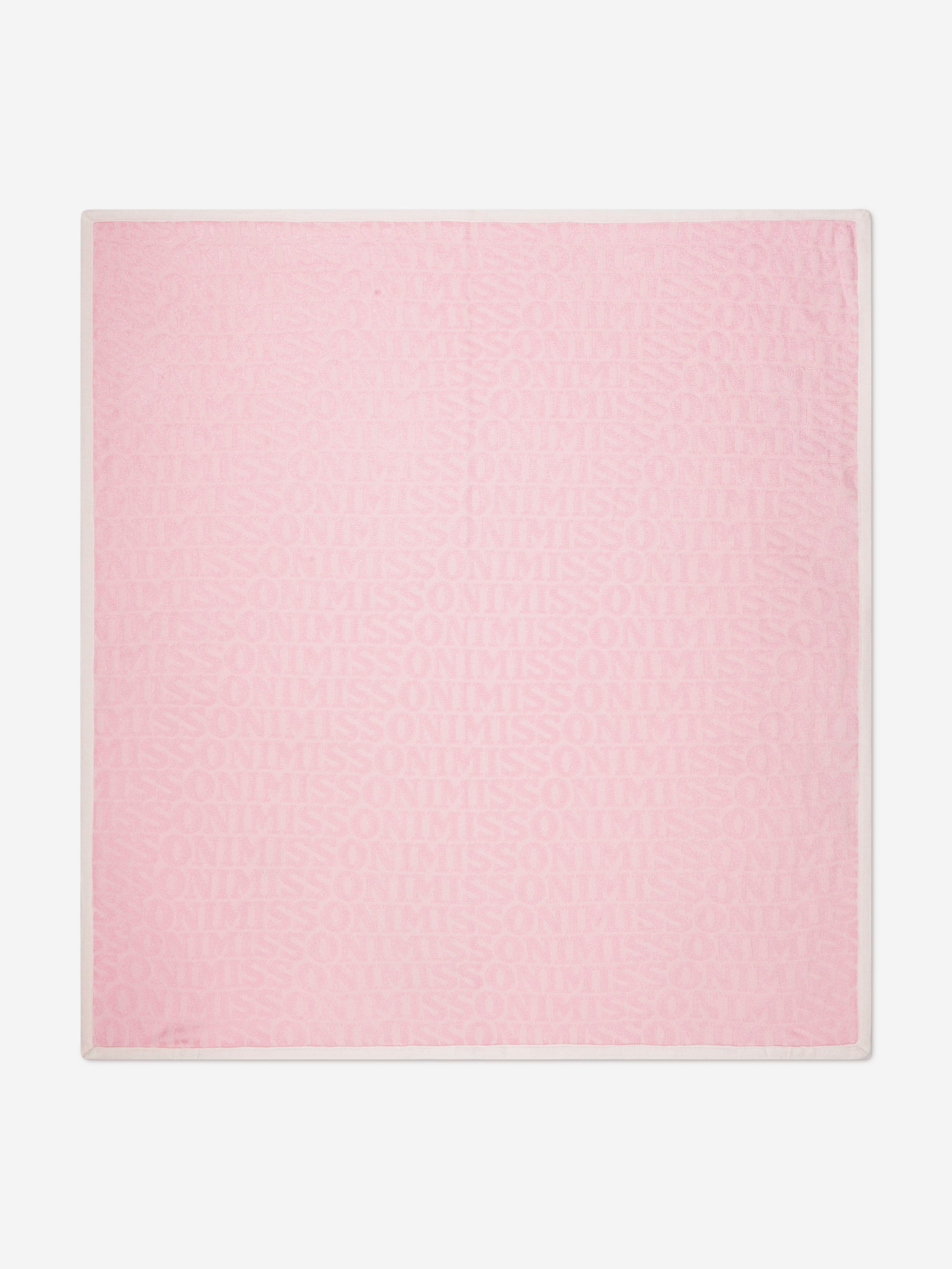 Missoni Baby Girls Logo Blanket in Pink