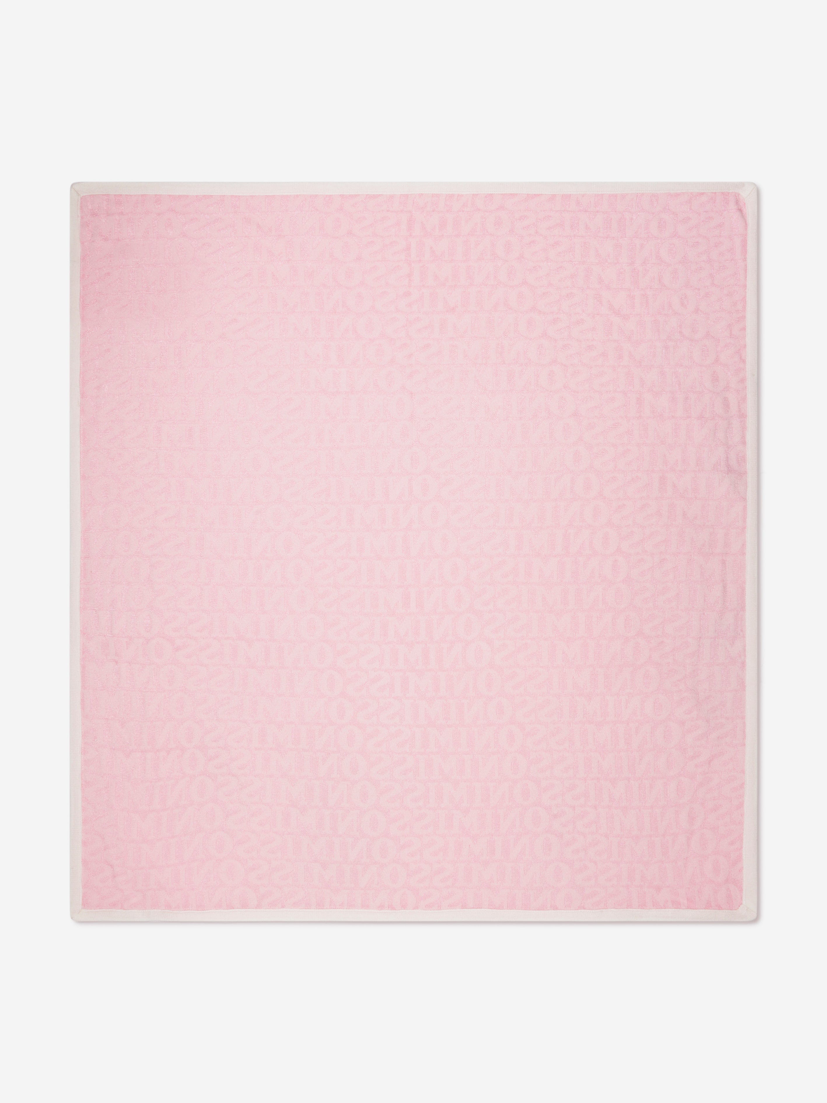 Missoni Baby Girls Logo Blanket in Pink