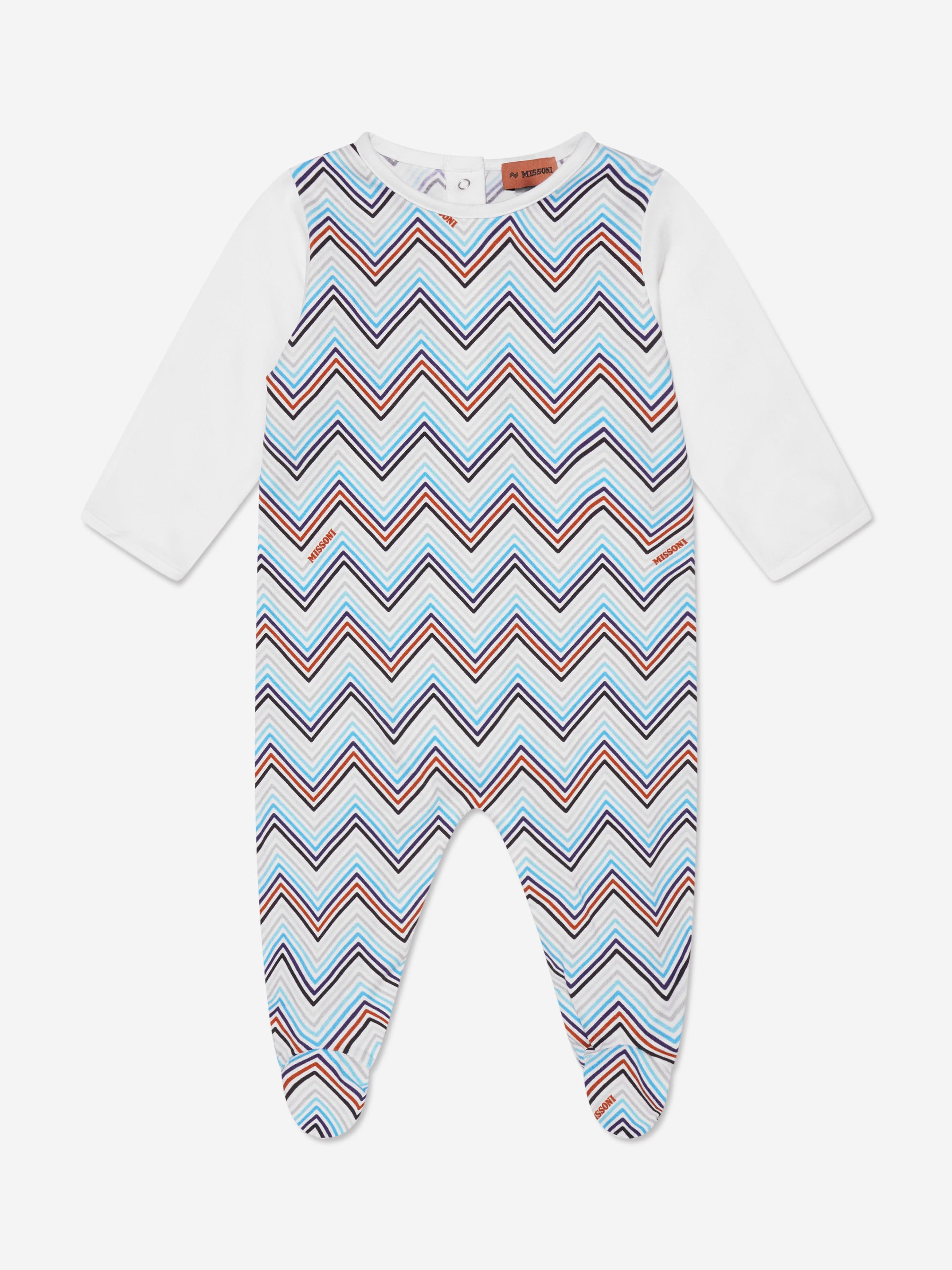 Missoni Baby Boys Zig Zag Babygrow Gift Set in Blue