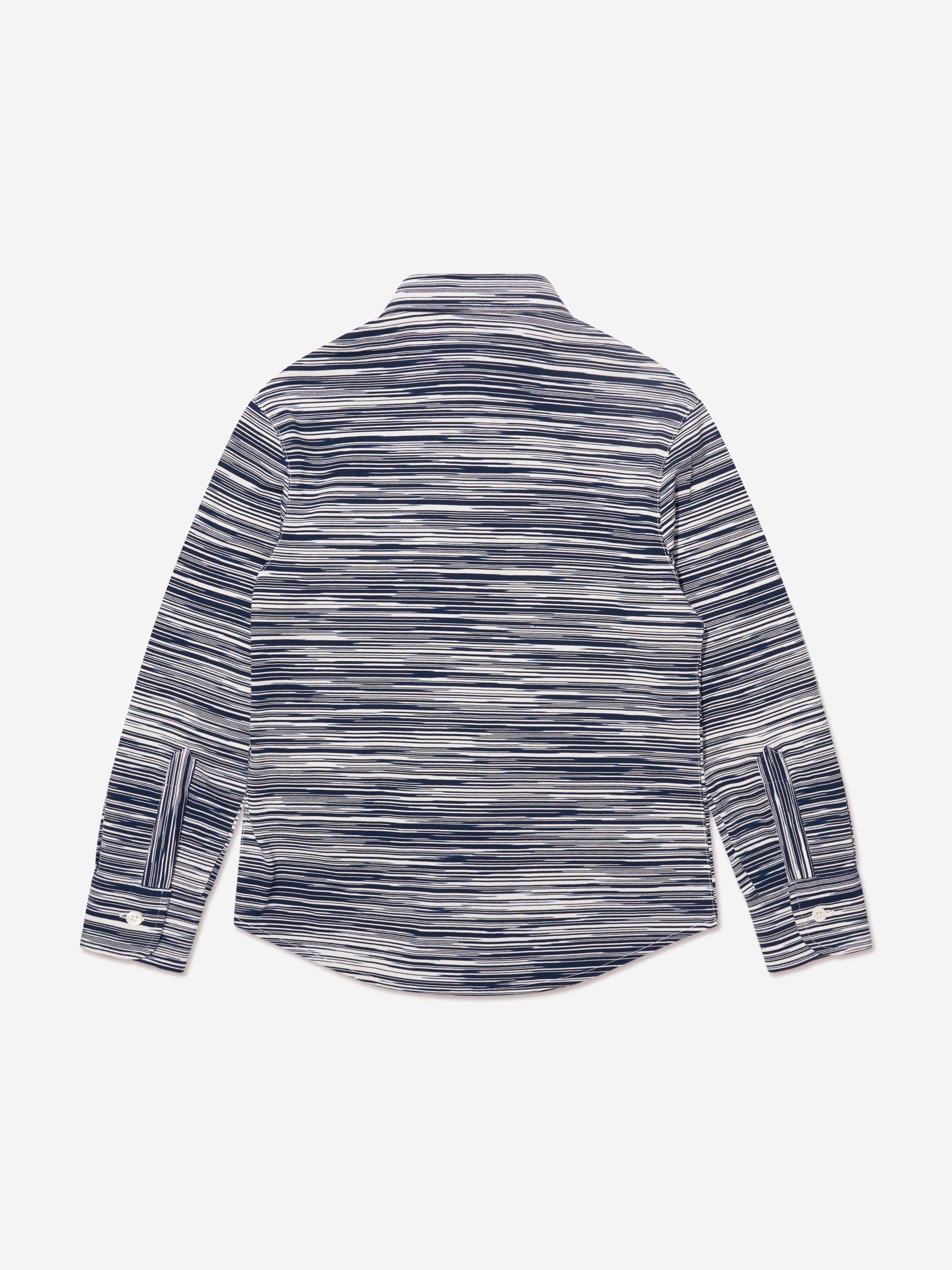 Missoni Boys Long Sleeve Shirt in Blue